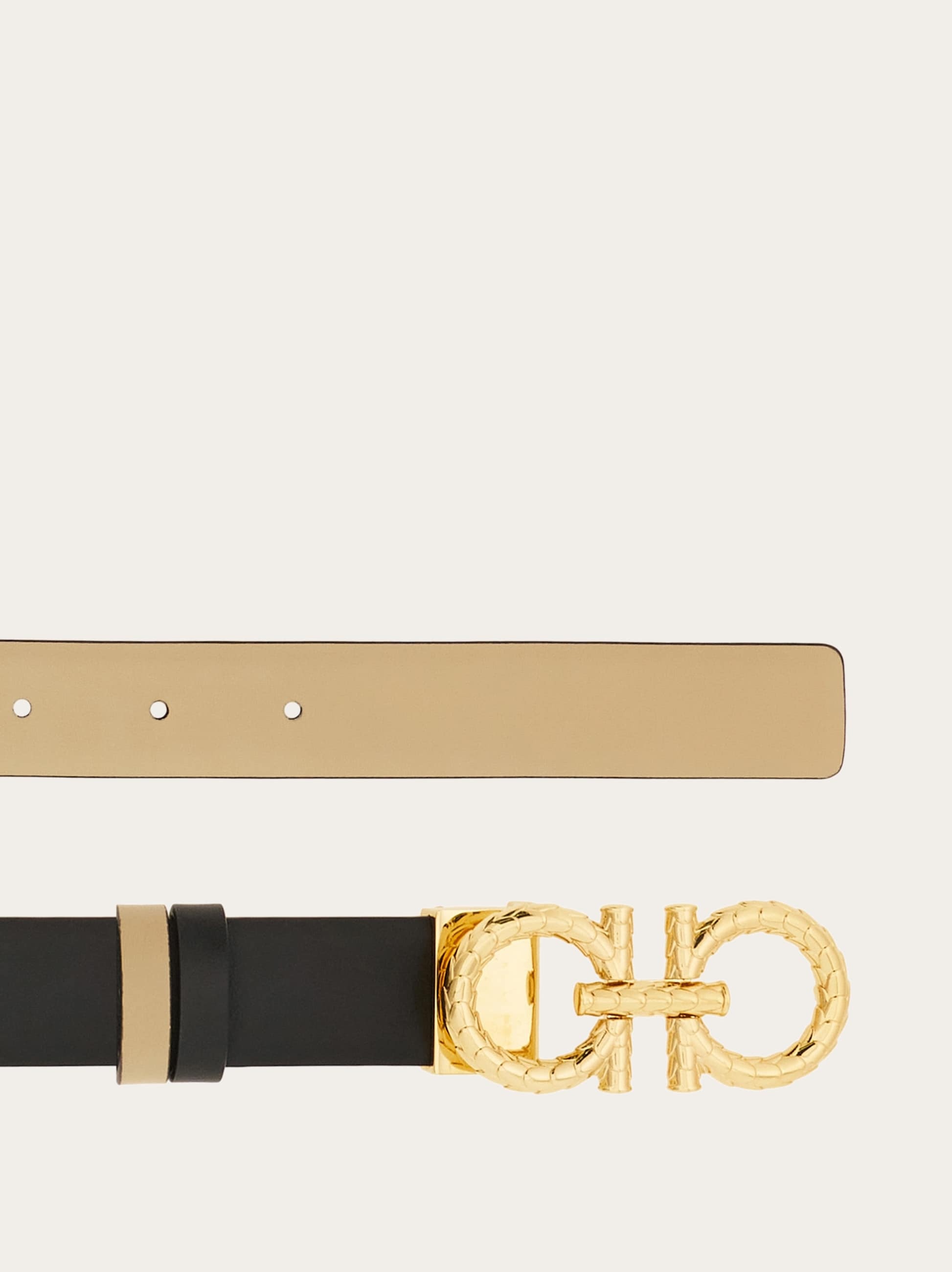 Adjustable and reversible Gancini belt - 2