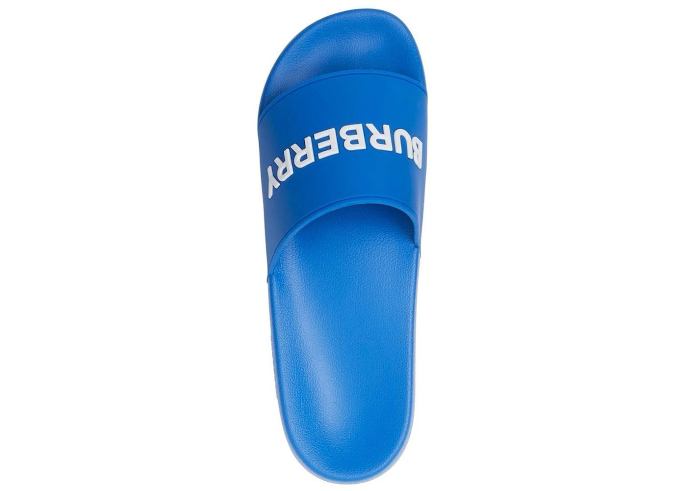 Burberry Pool Slides Blue White - 2