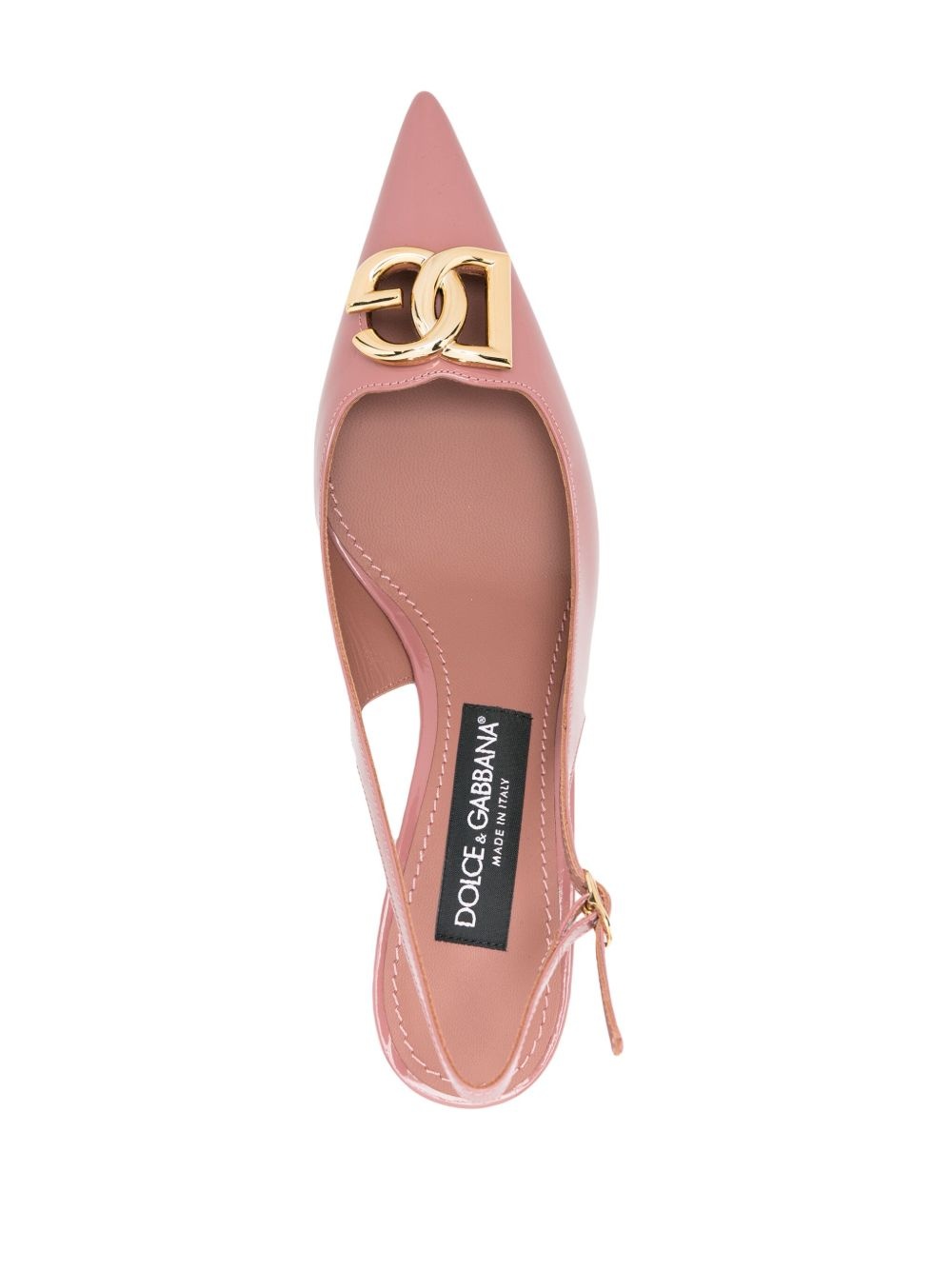 65mm logo-plaque patent pumps - 4