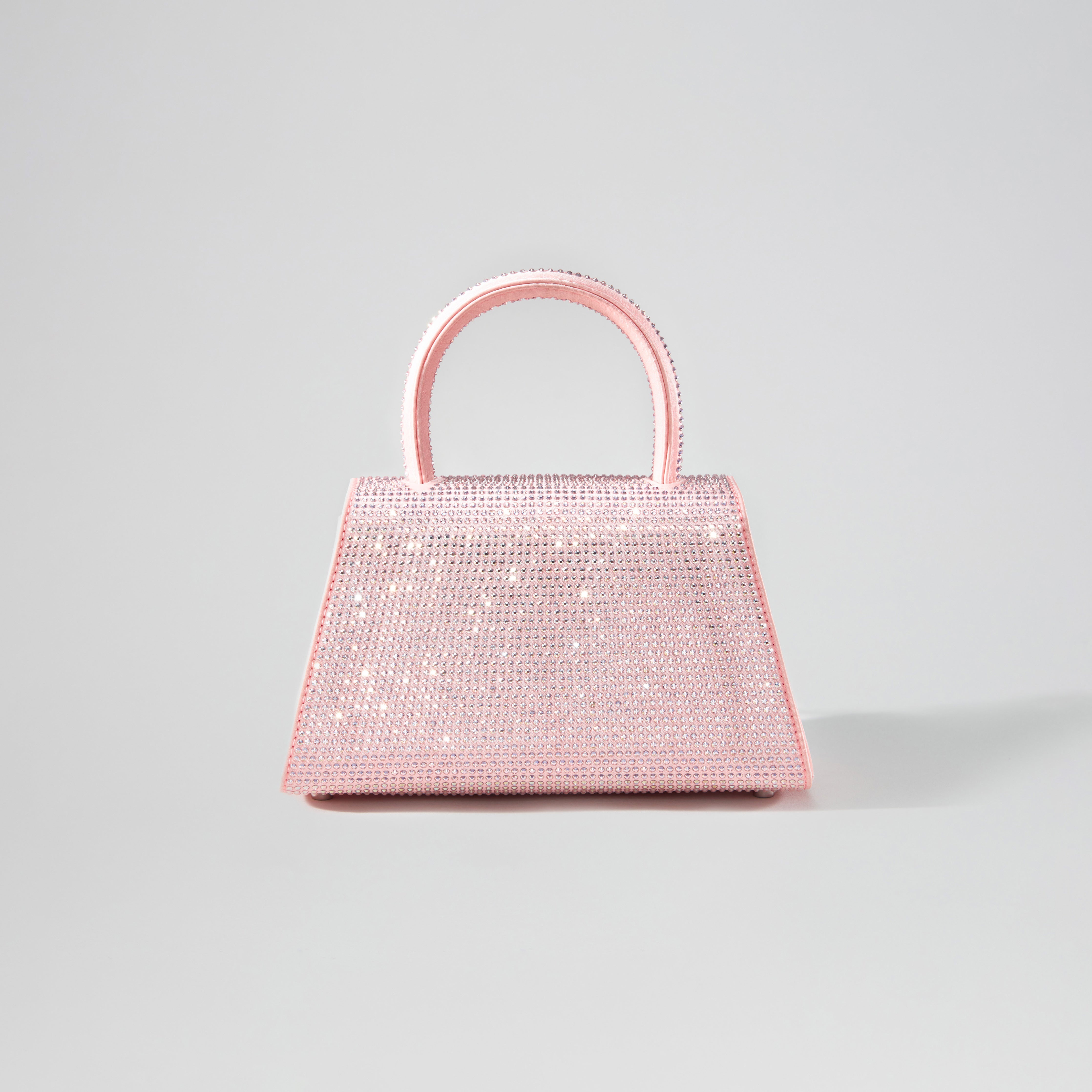 Pink Rhinestone Mini Bow Bag - 3