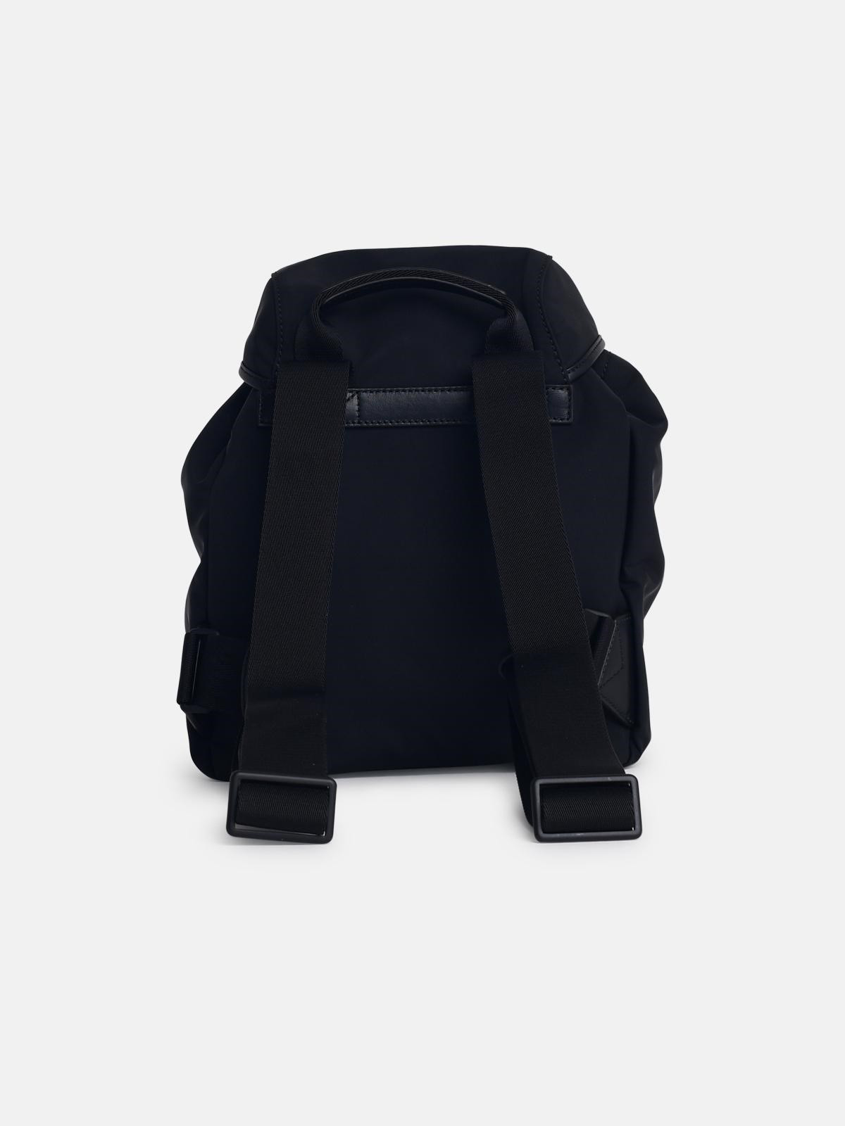'TRICK' BLACK NYLON BACKPACK - 3