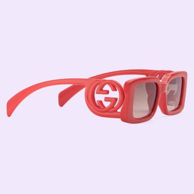 GUCCI Rectangular-frame sunglasses outlook