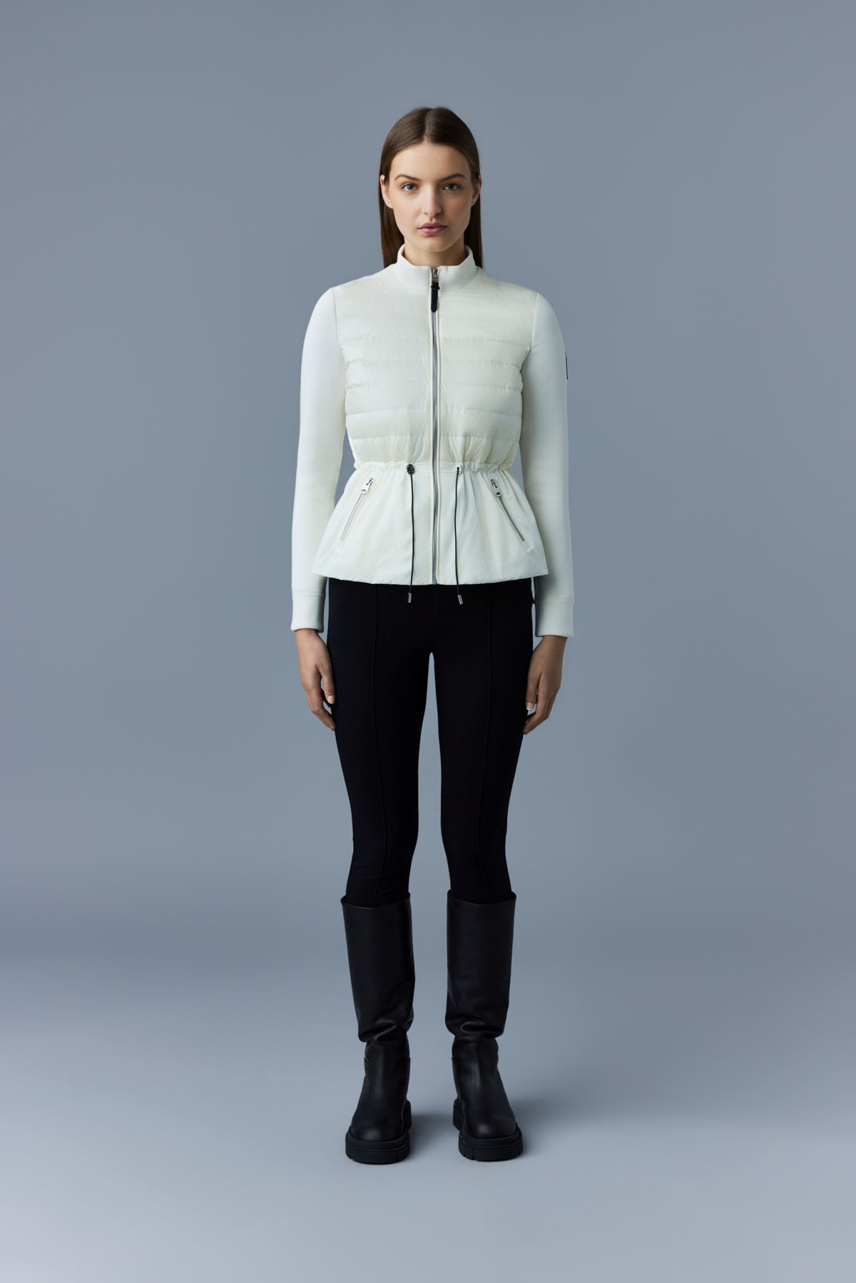 JOYCE Hybrid jacket with peplum - 1