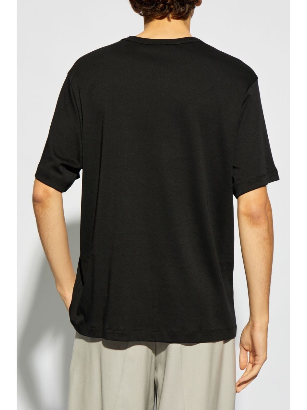 logo embroidered cotton T-shirt - 4