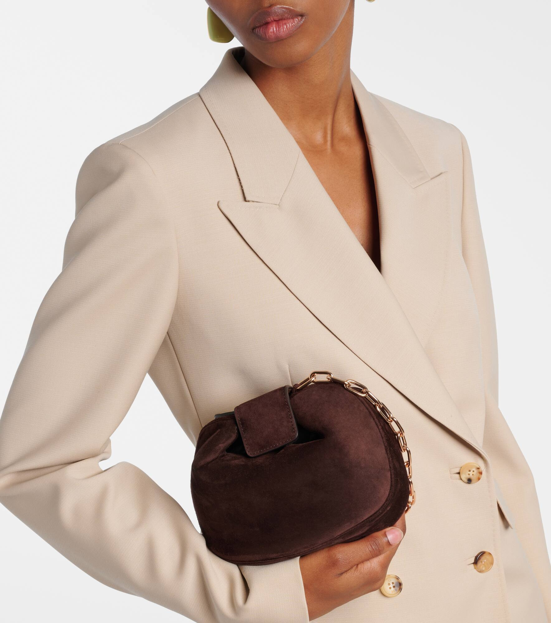Soft Demi suede clutch - 2