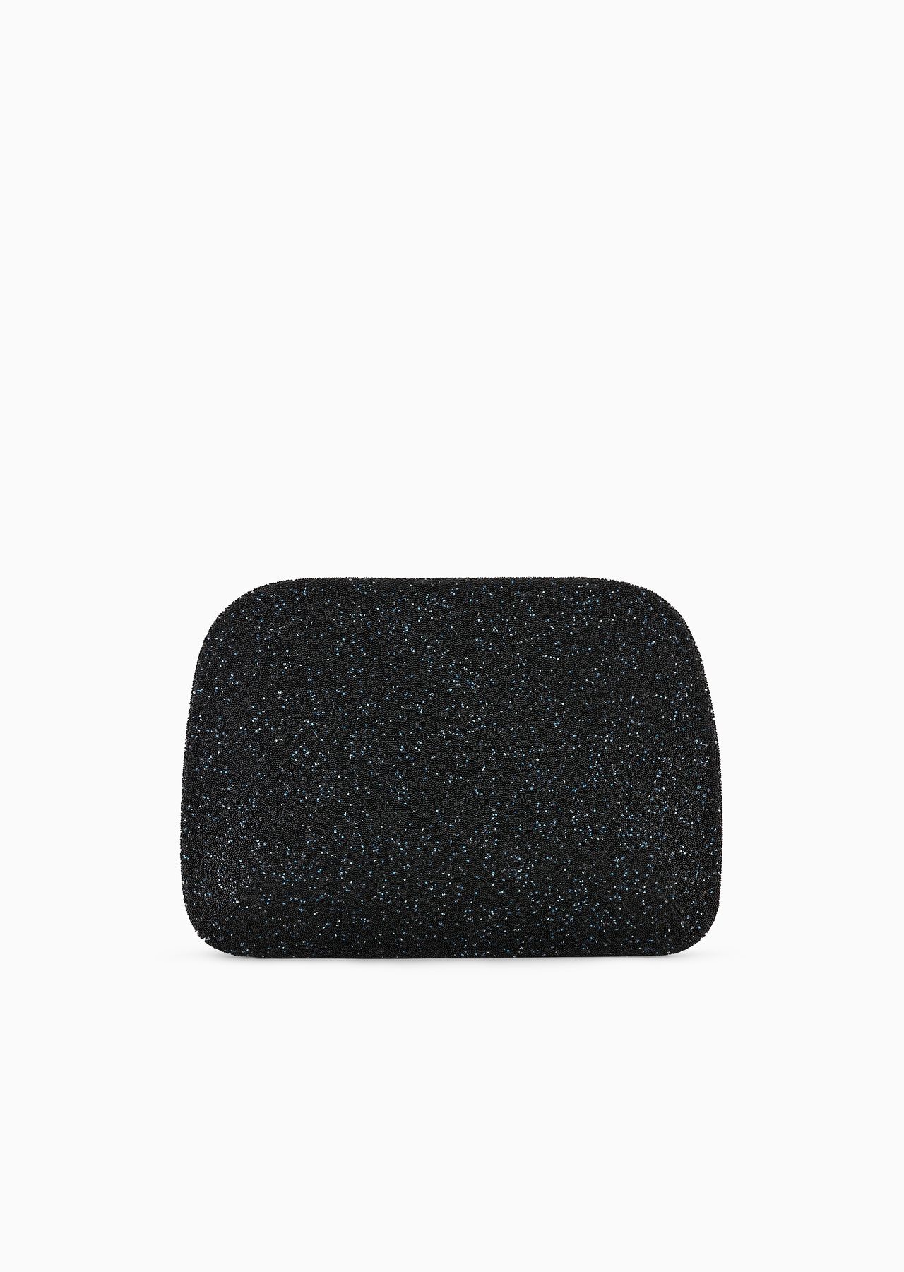 La Prima patent leather and rhinestone clutch bag - 3