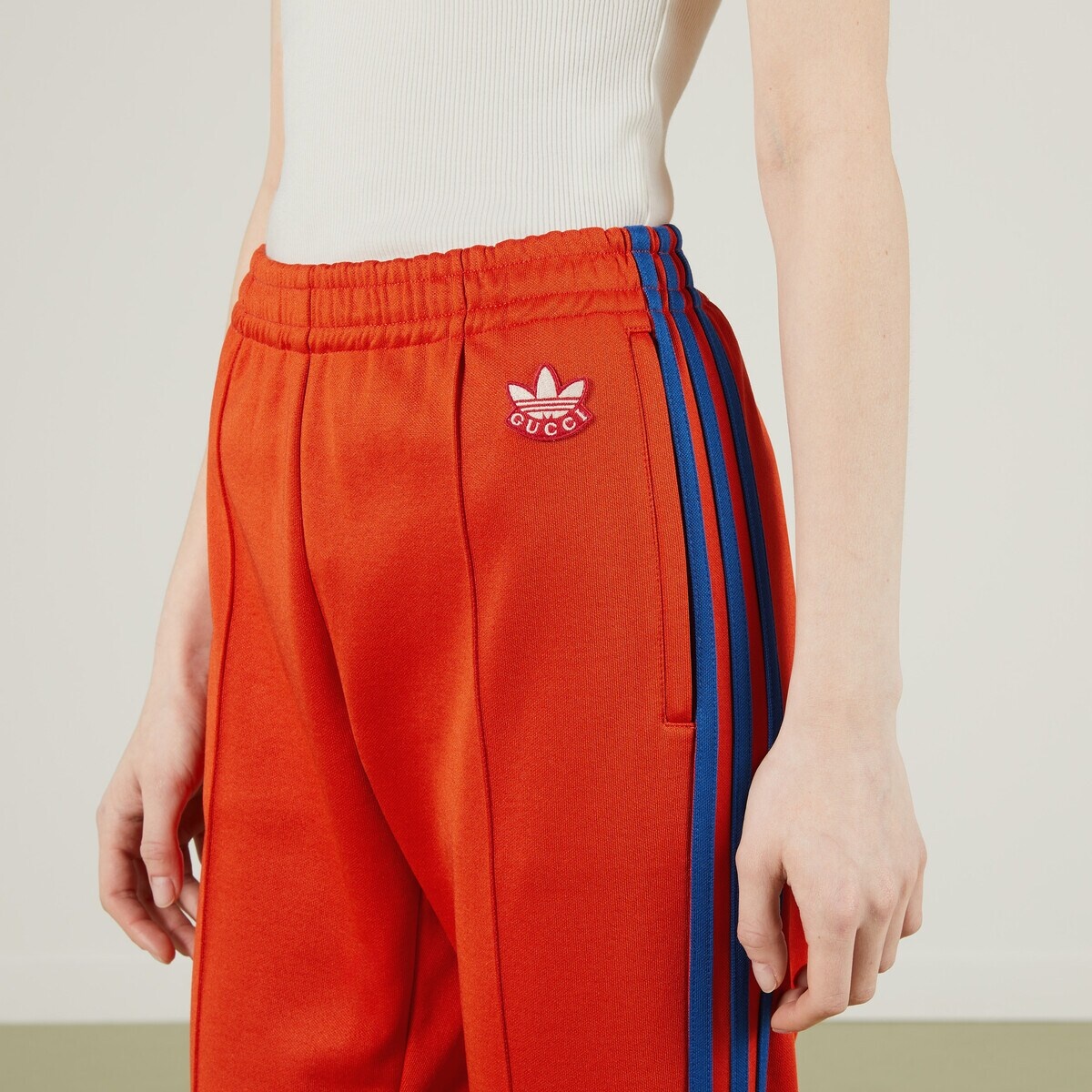 adidas x Gucci cotton jersey jogging pant - 4