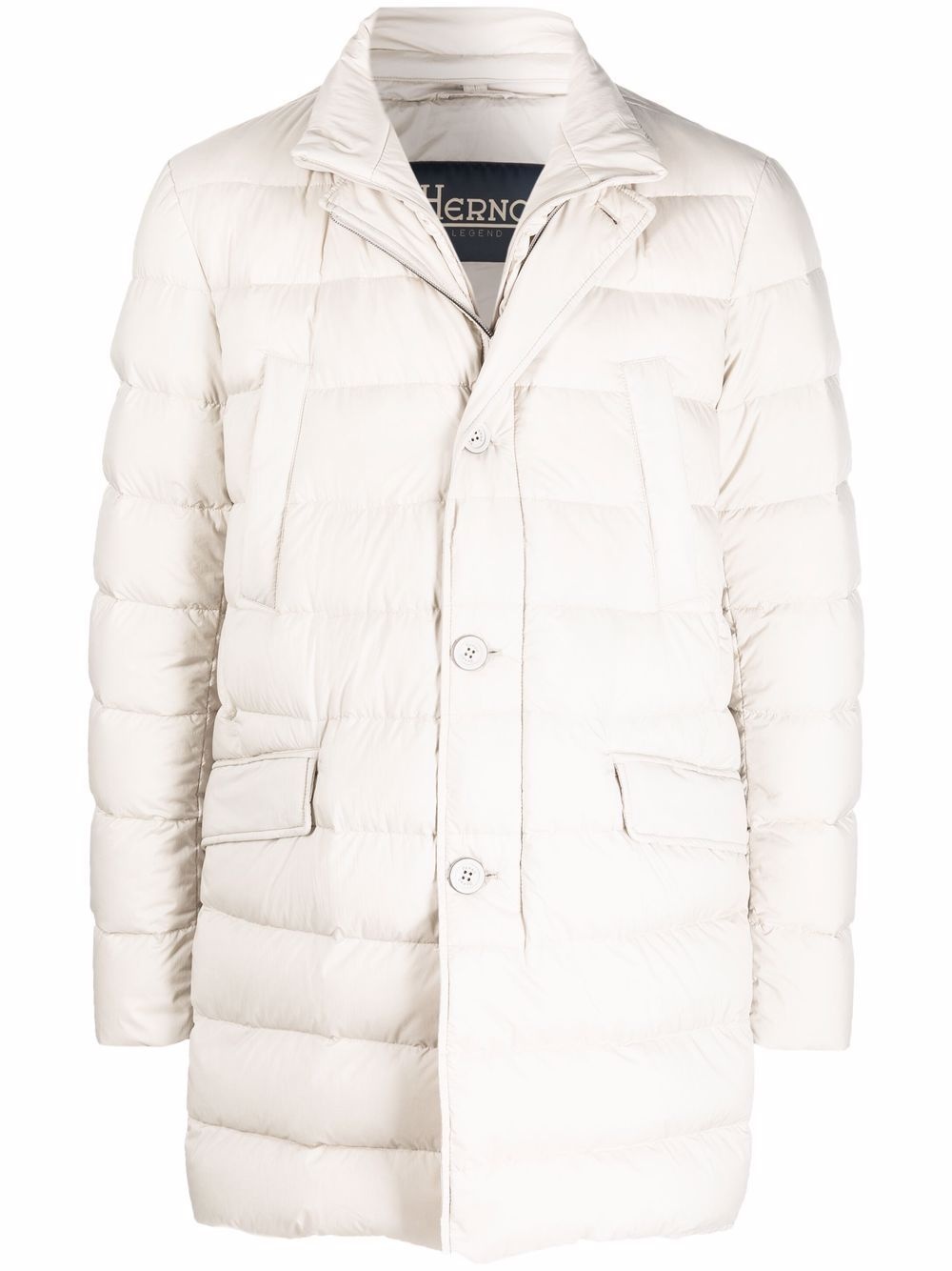 layered padded coat - 1