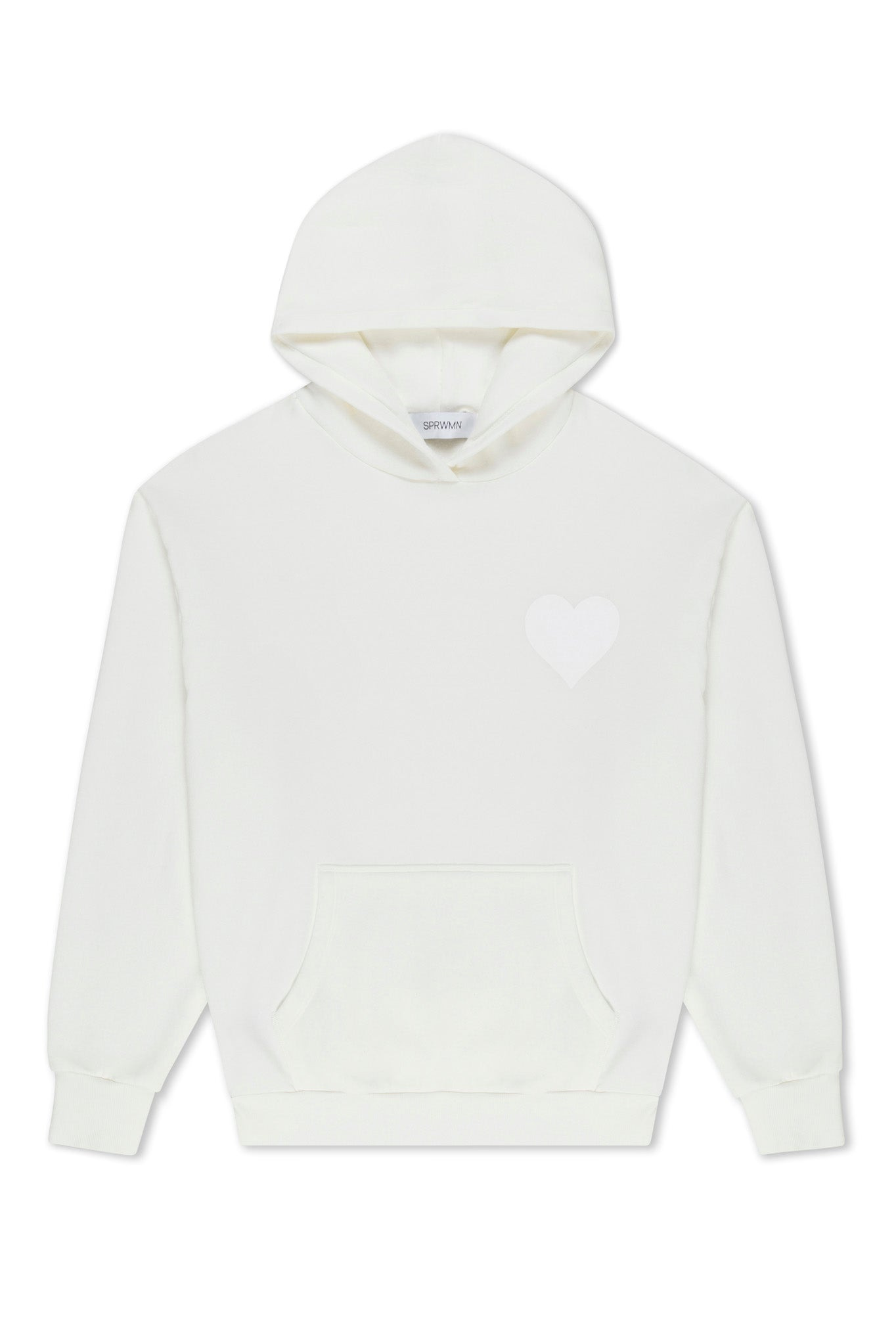 WHITE HEART HOODIE - 5