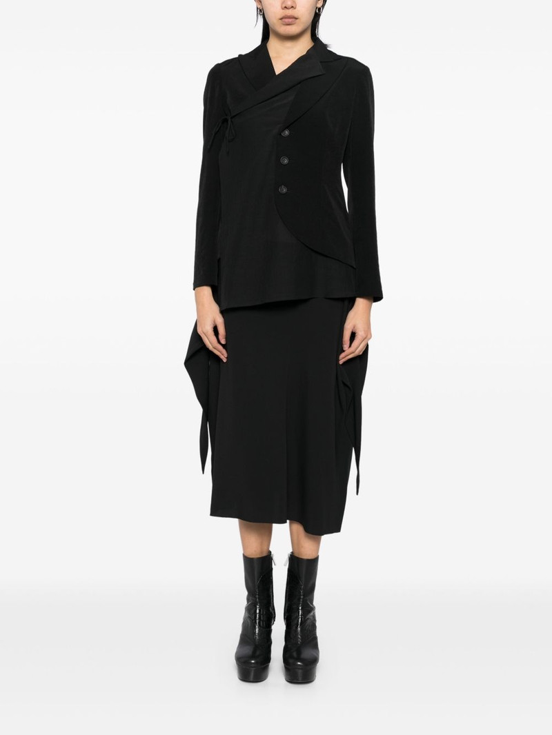 Yohji Yamamoto De Chine 2 layered wrap jacket outlook