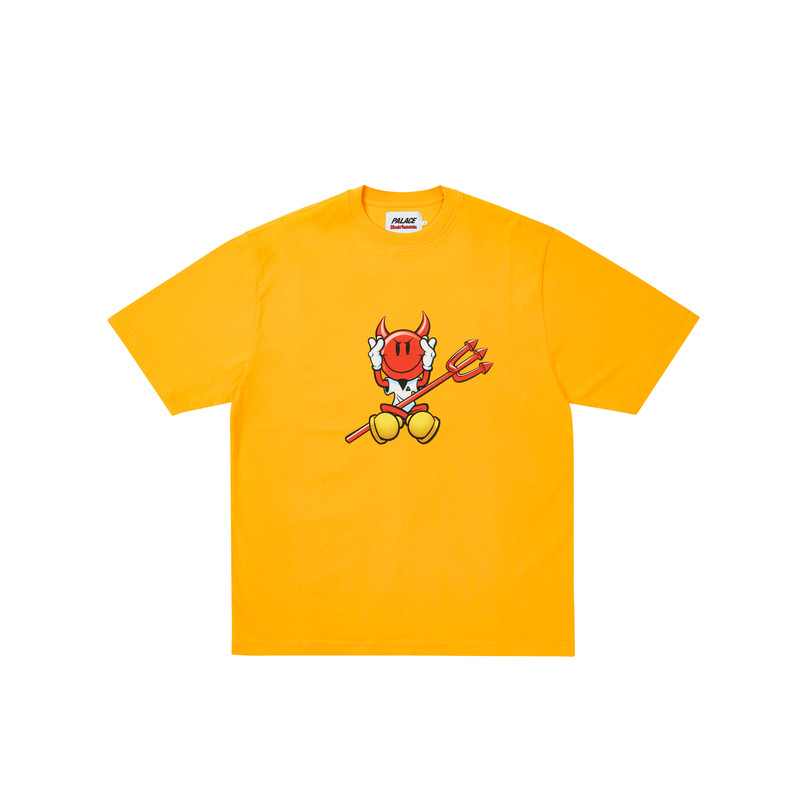 PALACE WORLD INDUSTRIES T-SHIRT YELLOW 1