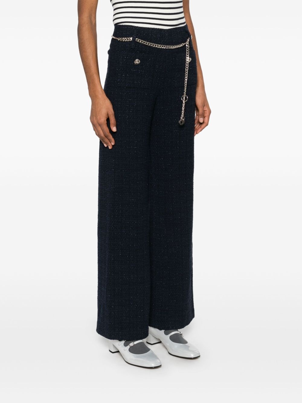 chain-belt trousers - 3