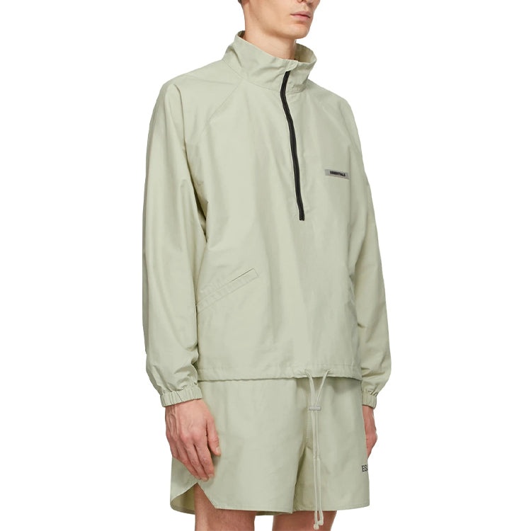 Fear of God Essentials FW20 Half-Zip Track Jacket Sage FOG-FW20-191 - 5
