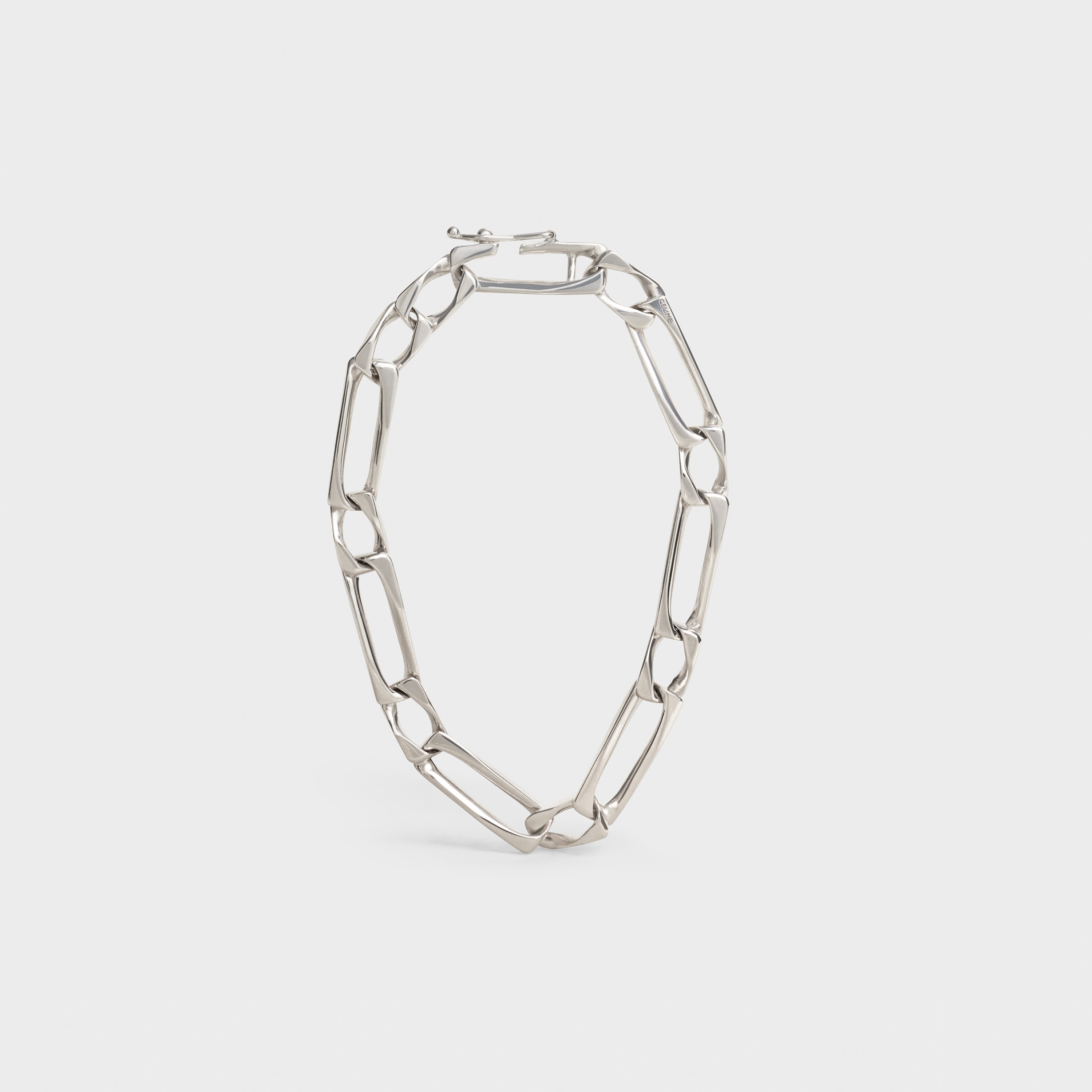 CELINE HERITAGE SQUARE CHAIN BRACELET  IN  STERLING SILVER - 1