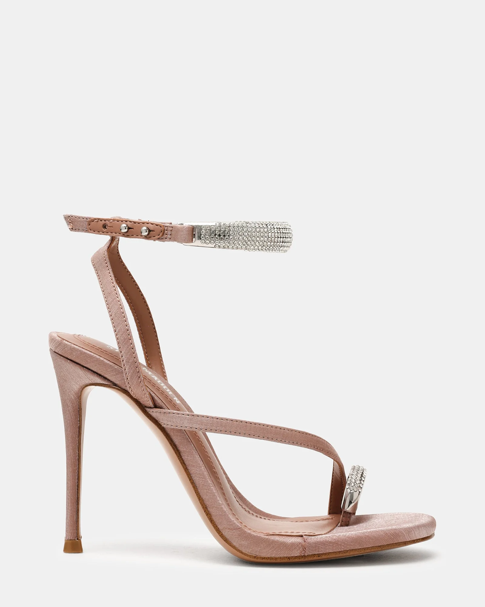 TIA RHINESTONES MOCHA SATIN - 1