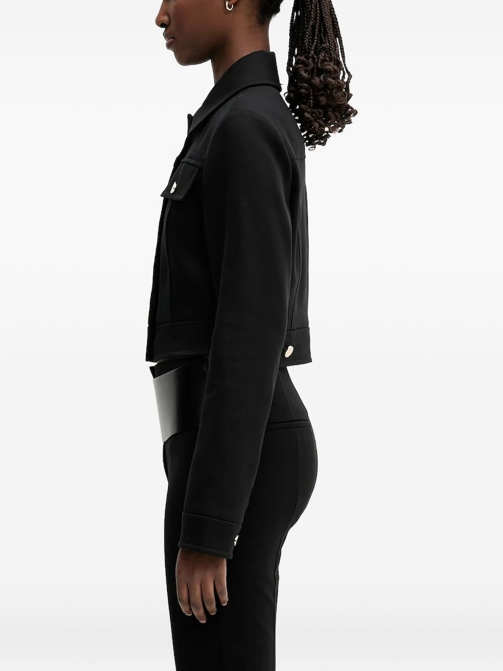 cropped buttoned jacket - 2
