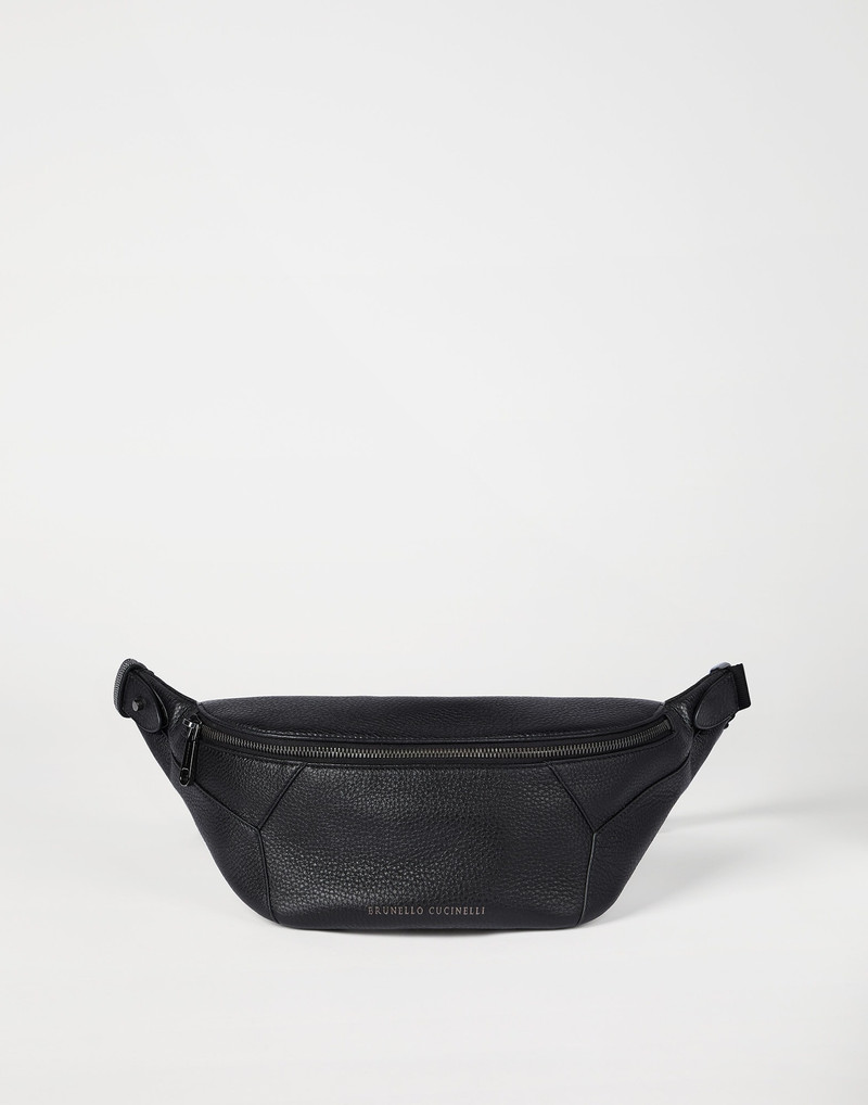 BC Duo belt bag in grained soft leather with monili 1