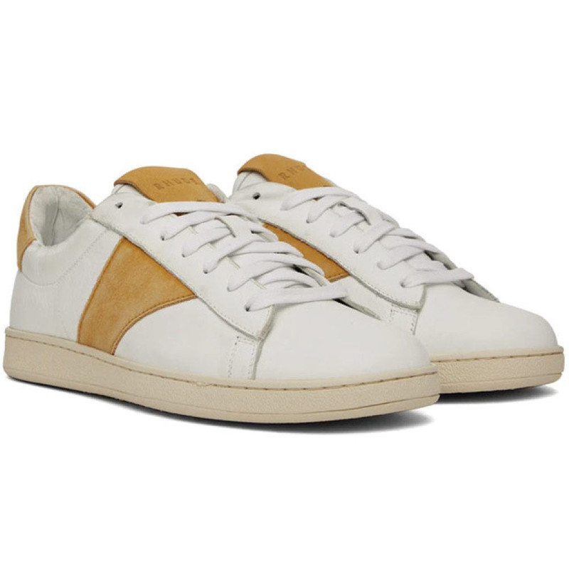 Rhude Rhude | Court Shoe 'White / Mustard' outlook