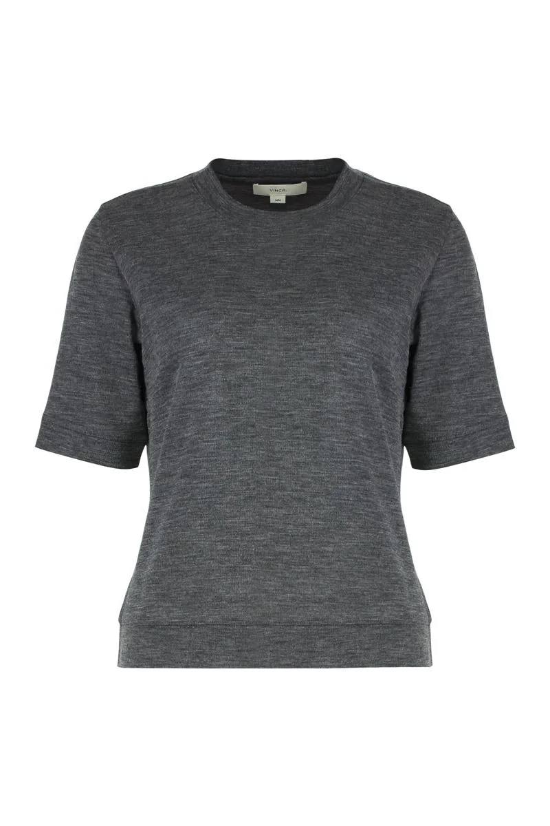 Vince T-Shirt In Wool Fabric - 1