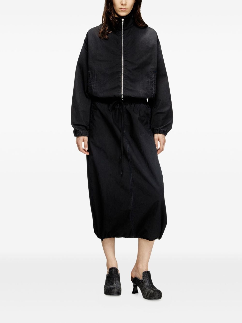drawstring midi skirt - 2