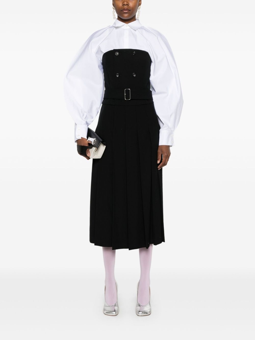 pleated midi dress - 2