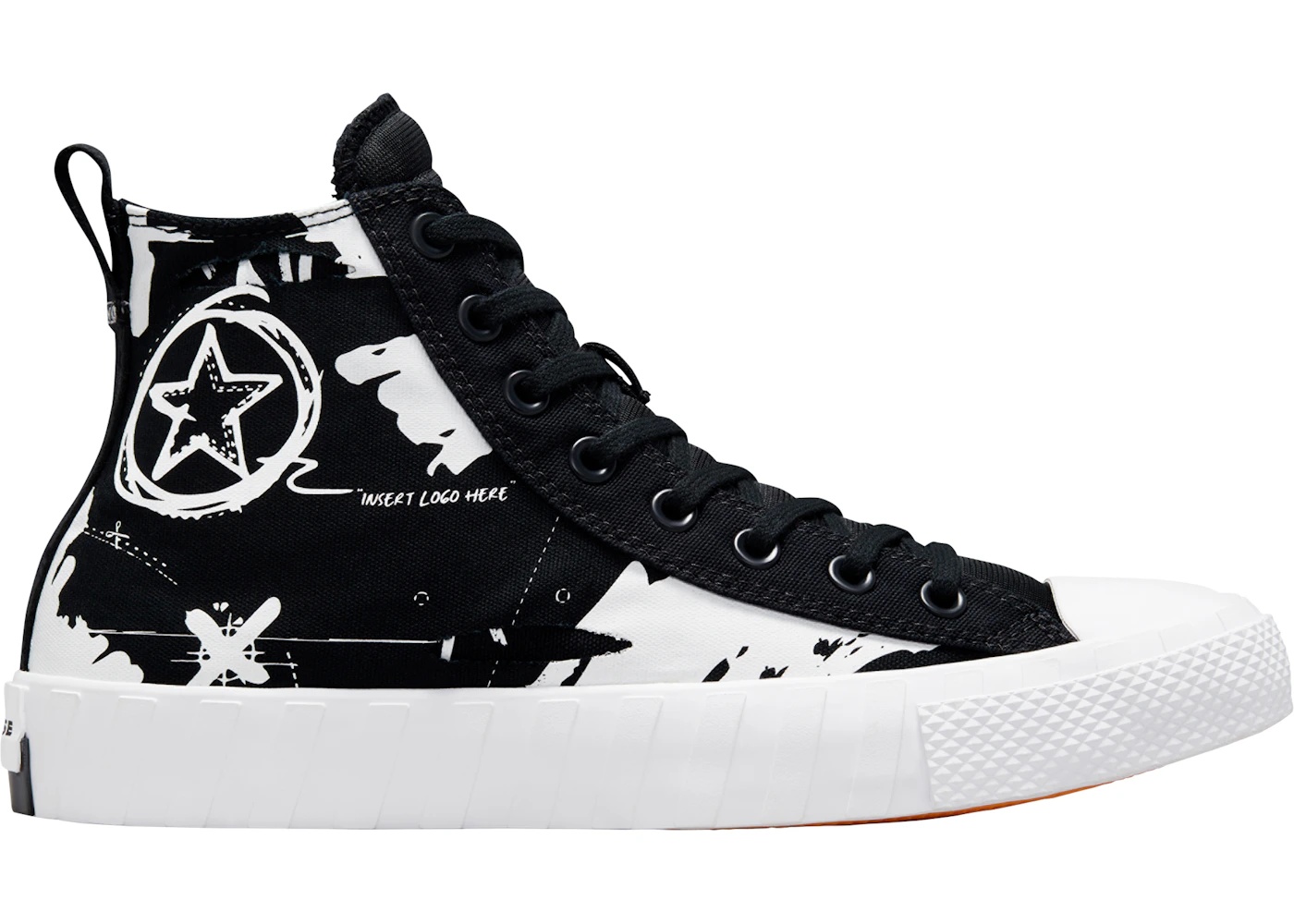 Converse UNT1TL3D Hi Script Print Black - 1