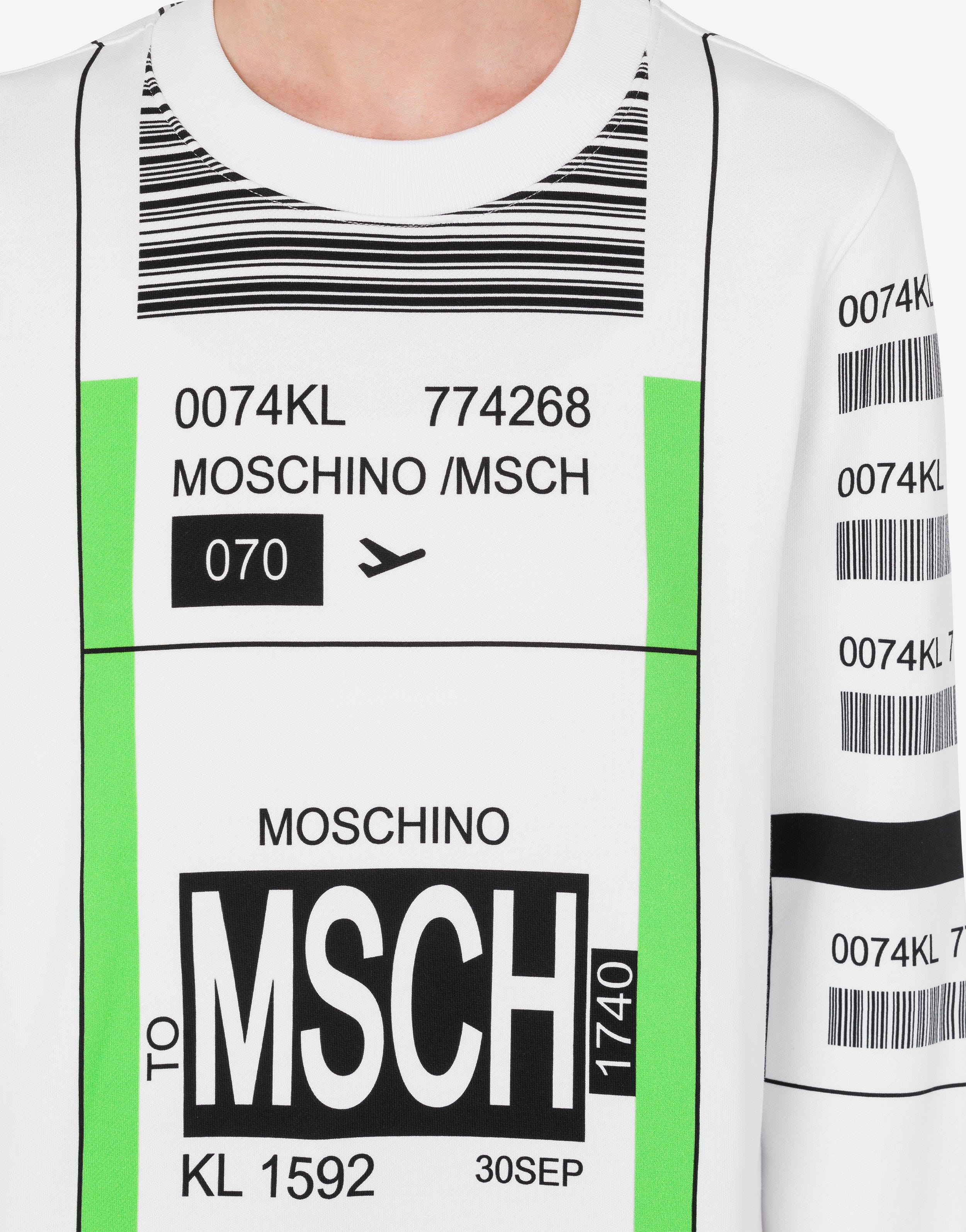 MOSCHINO AIRPORT TAG SWEATSHIRT - 4