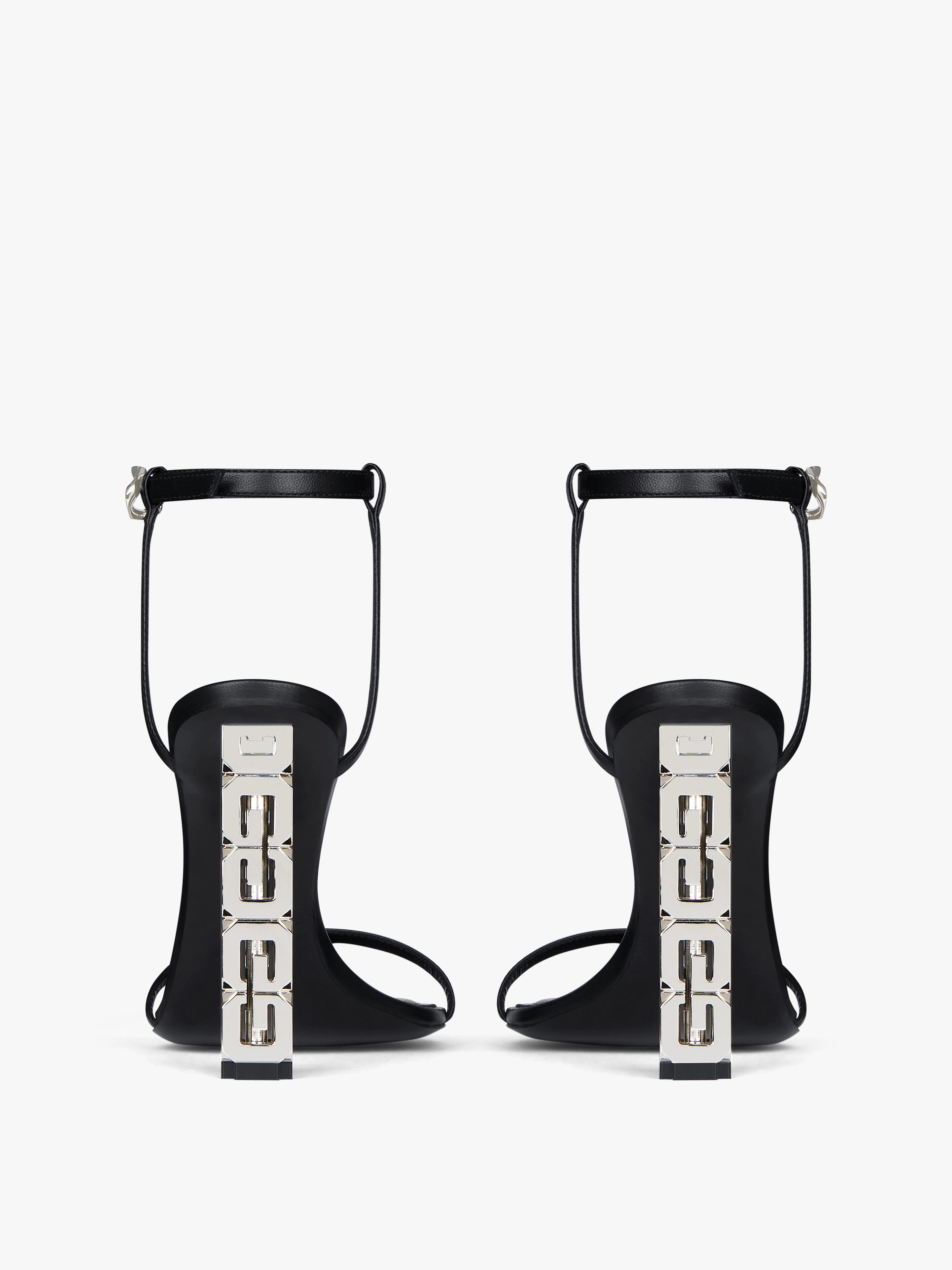 G CUBE SANDALS IN LEATHER - 6