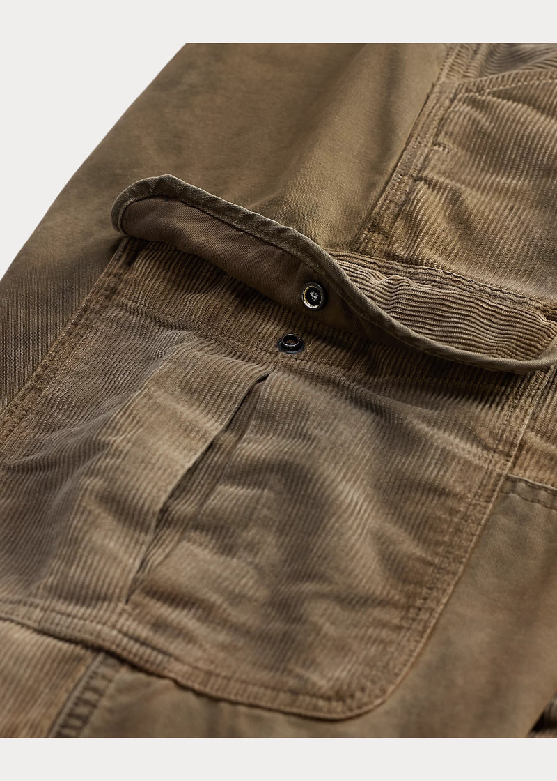 Canvas-Trim Corduroy Cargo Pant 5