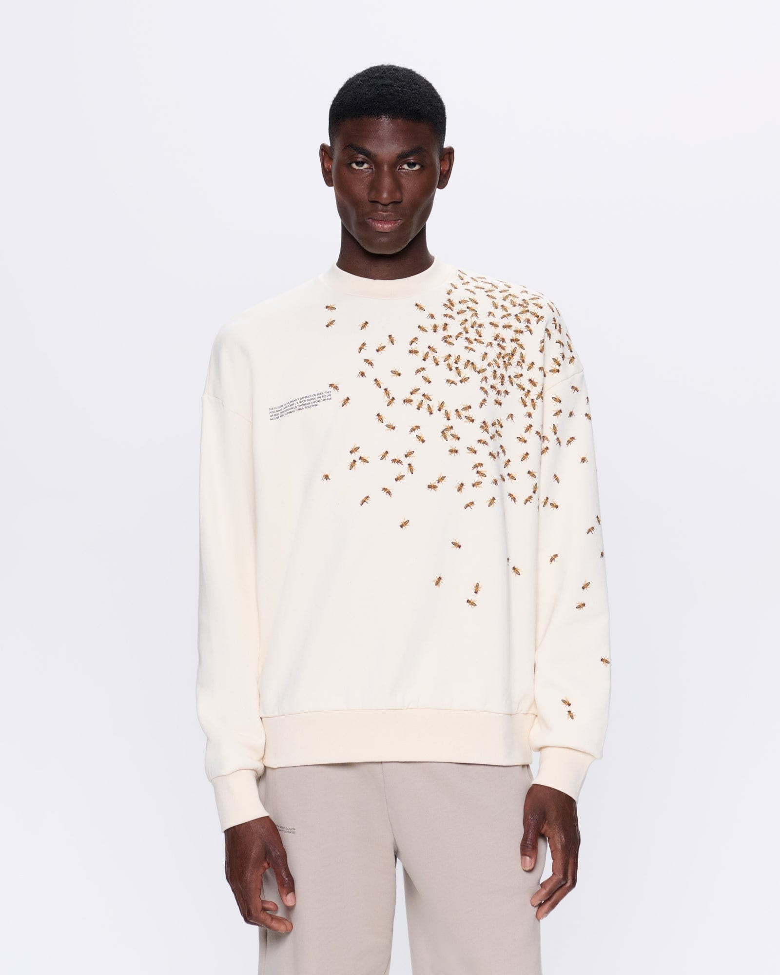 Mens Bee The Change Sweatshirt - Undyed - 2