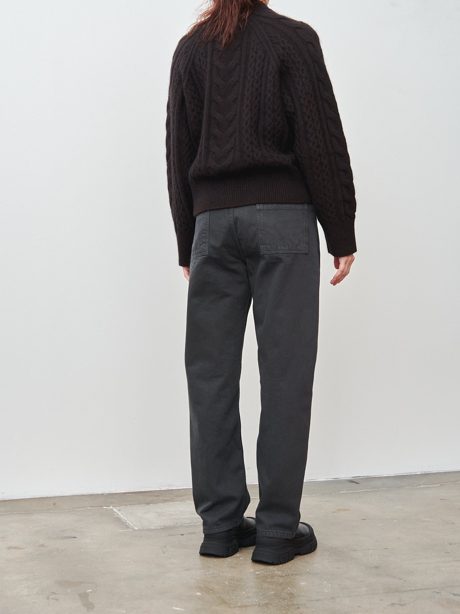 Molve Cable Knit- Espresso - 5
