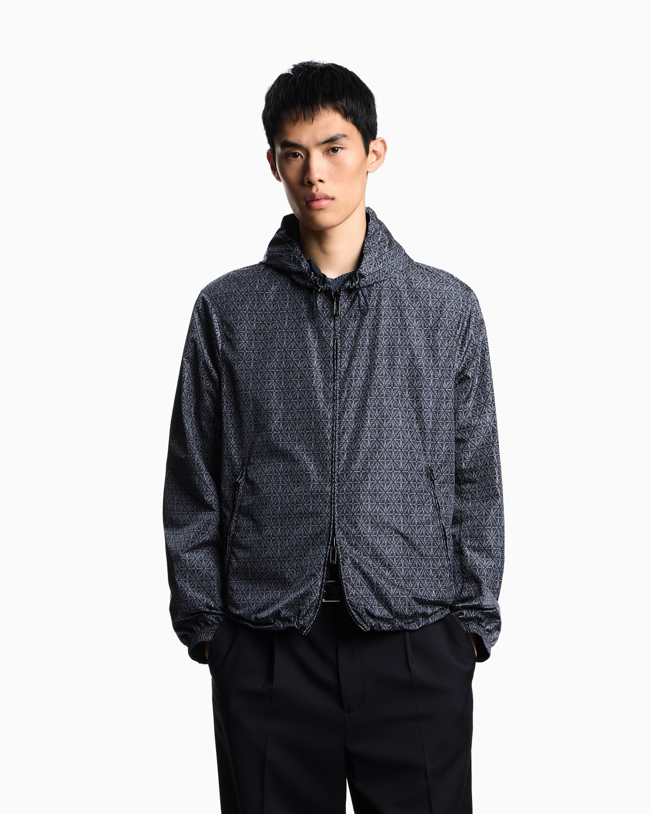 REVERSIBLE NYLON BLOUSON WITH MAJOLICA PRINT - 4