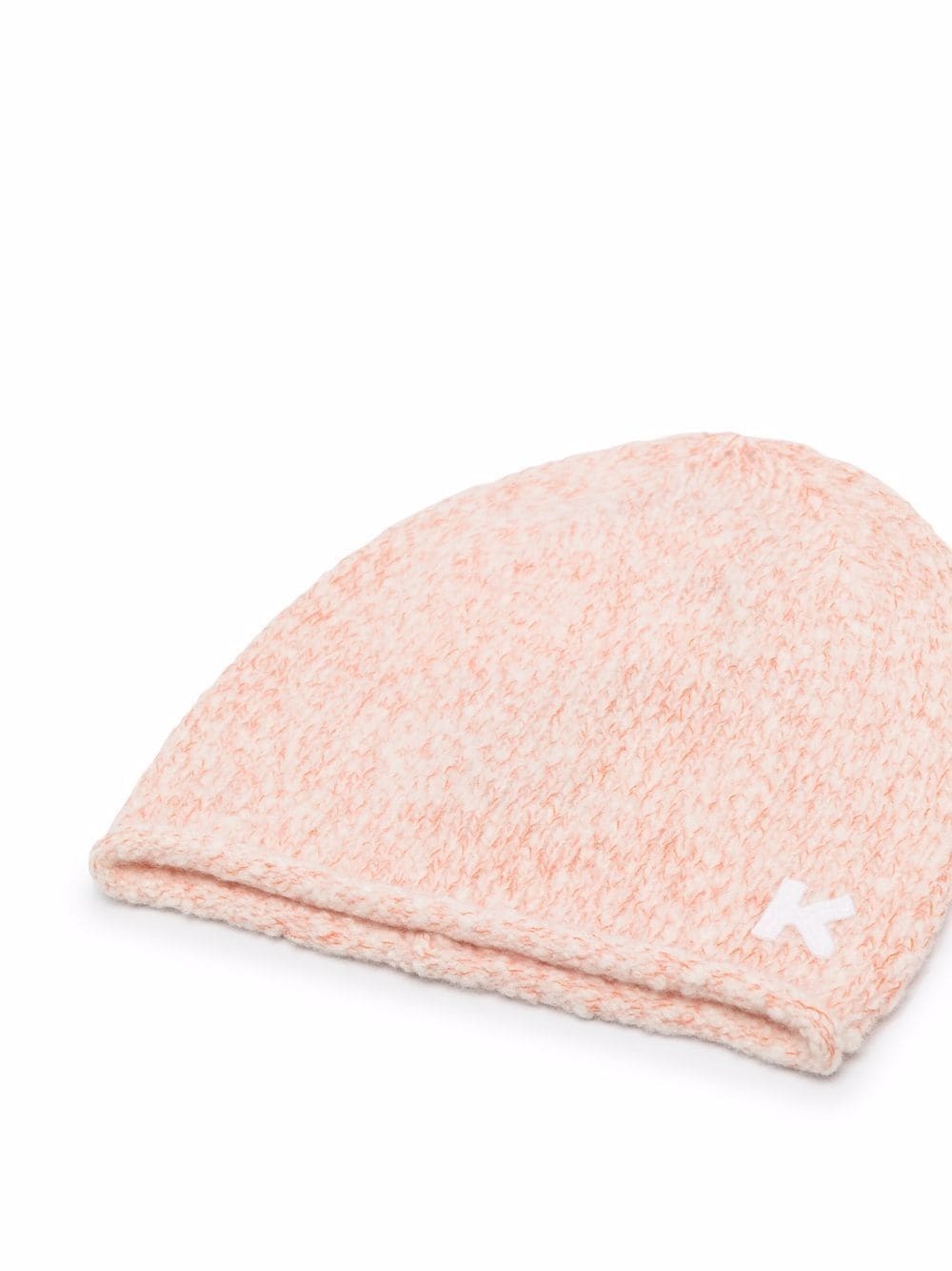 monogram-print knitted beanie - 2