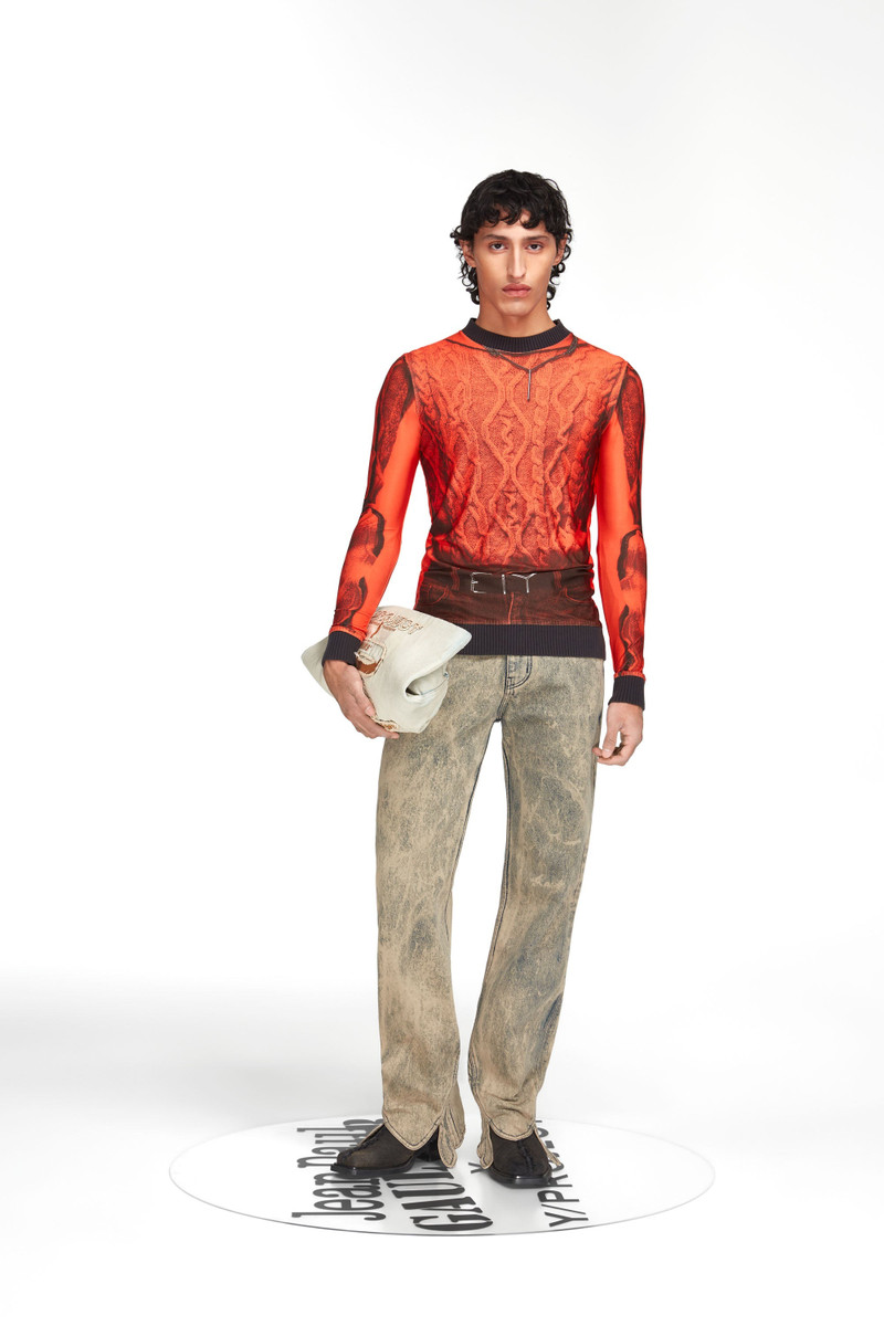 Trompe L'oeil Cable Knit Top 3