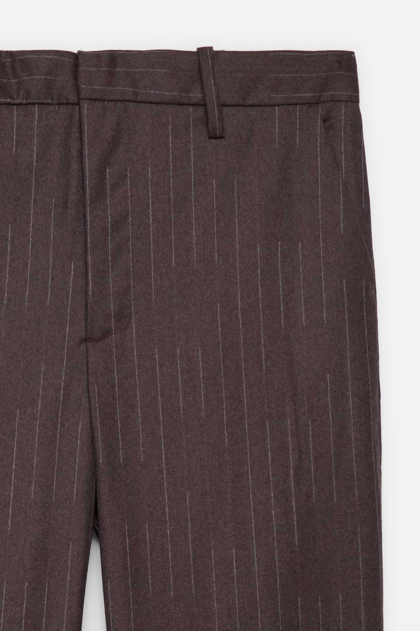 CHALKSTRIPE FLAT FRONT TROUSER - 2
