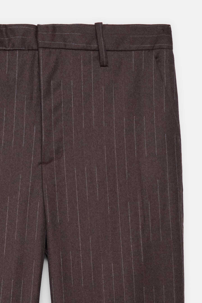 The Elder Statesman CHALKSTRIPE FLAT FRONT TROUSER outlook
