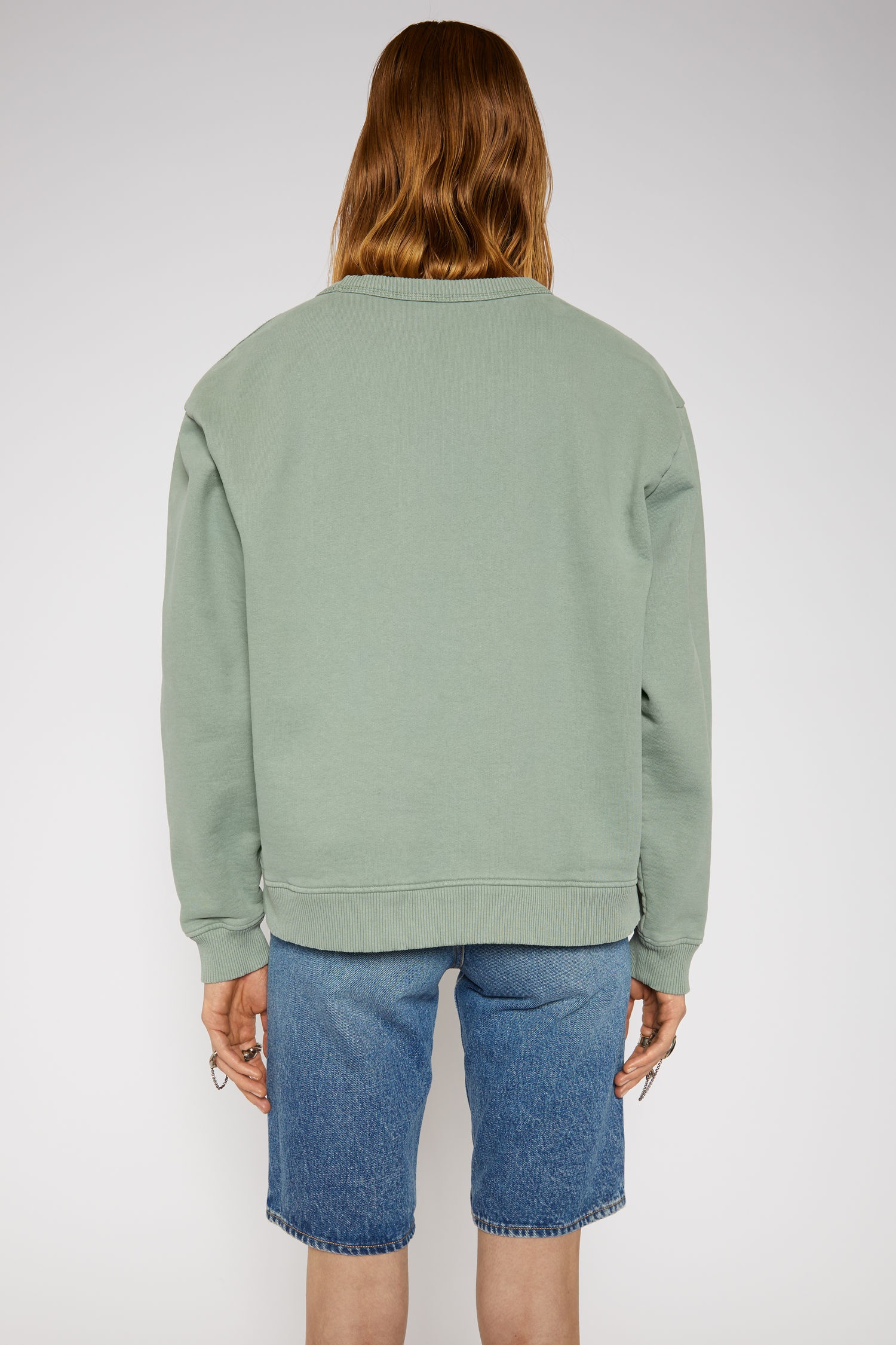 Logo-print sweatshirt dusty green - 3