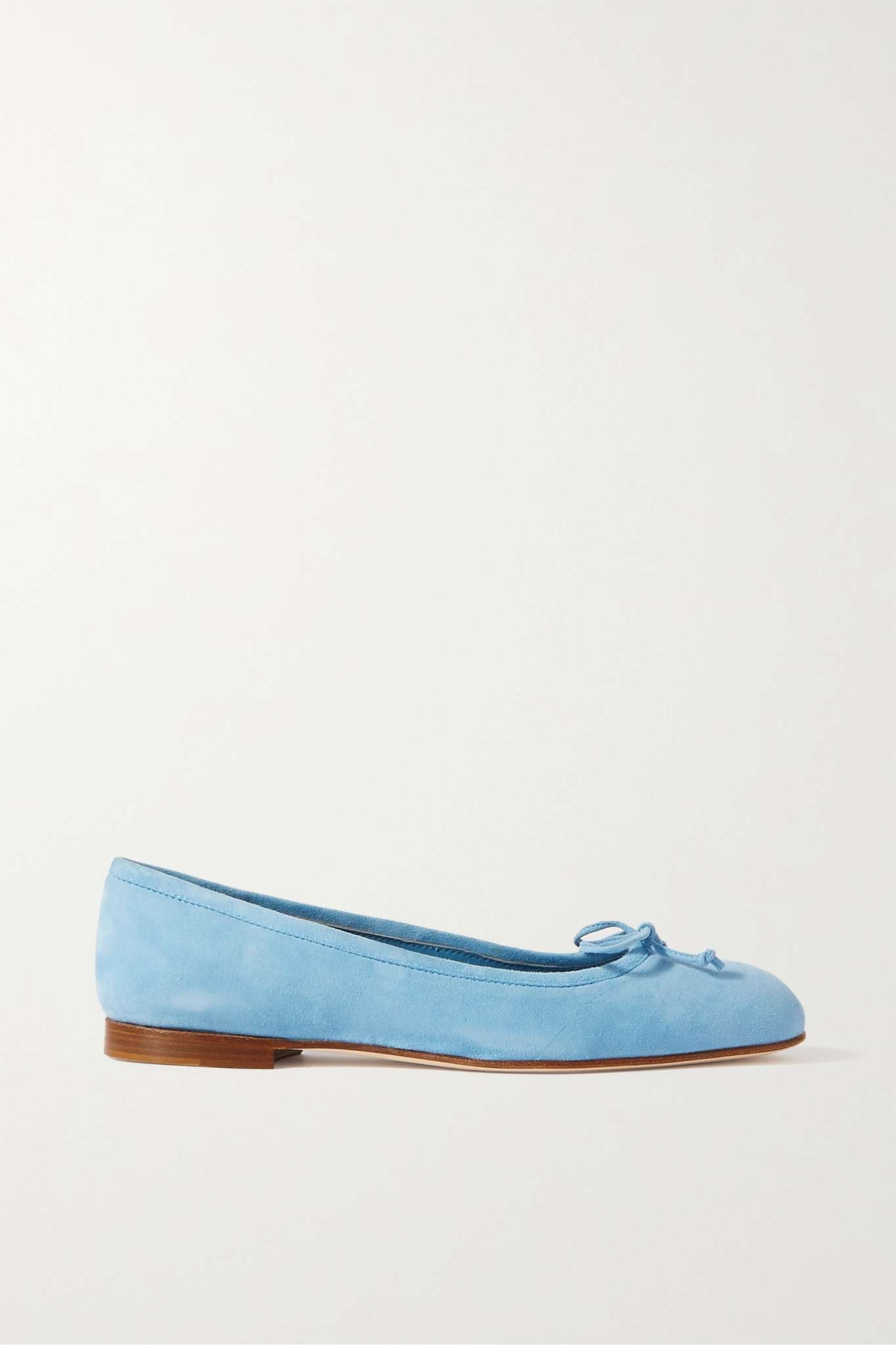 Veralli bow-detailed suede ballet flats - 1