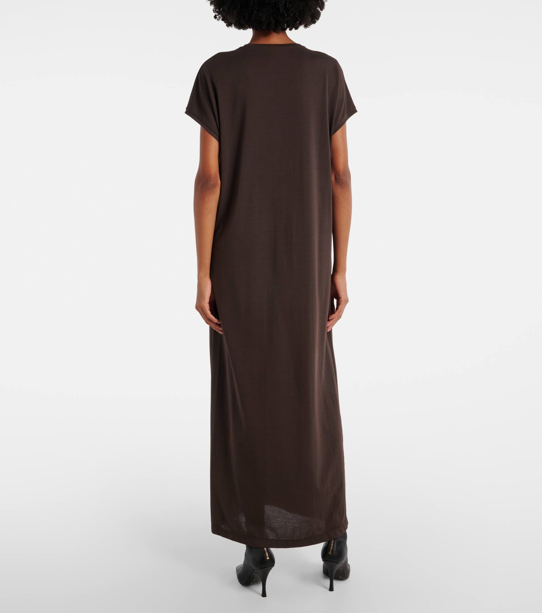 Verda cotton-blend jersey maxi dress - 3