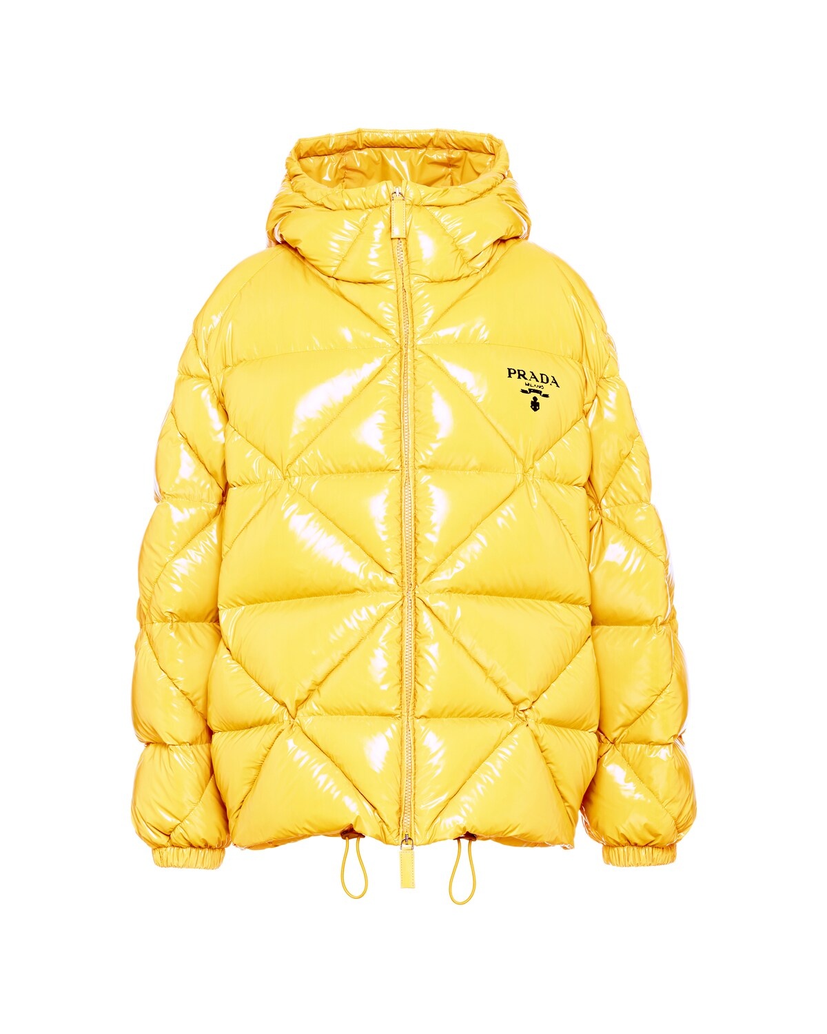 Nylon down jacket with hood - 1
