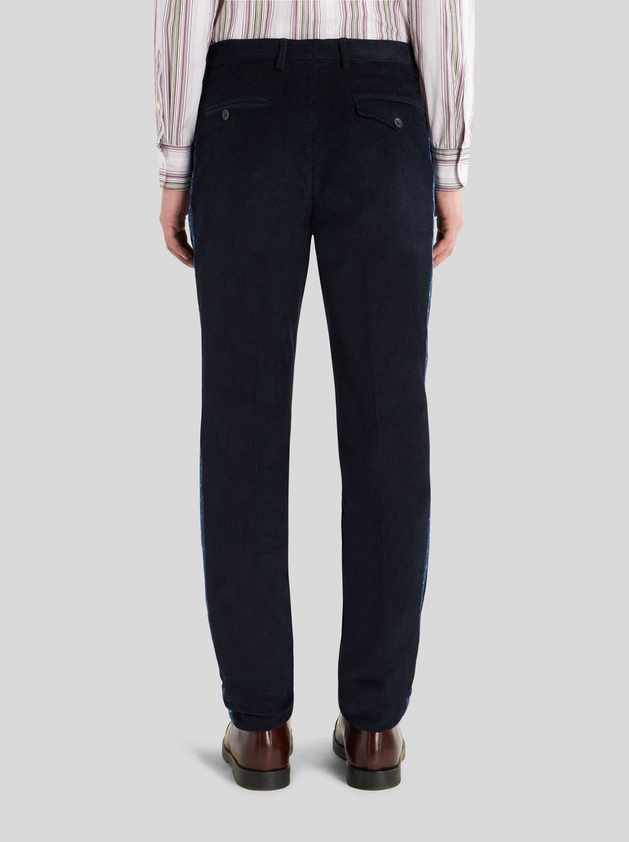 COTTON VELVET TROUSERS WITH BAND - 4
