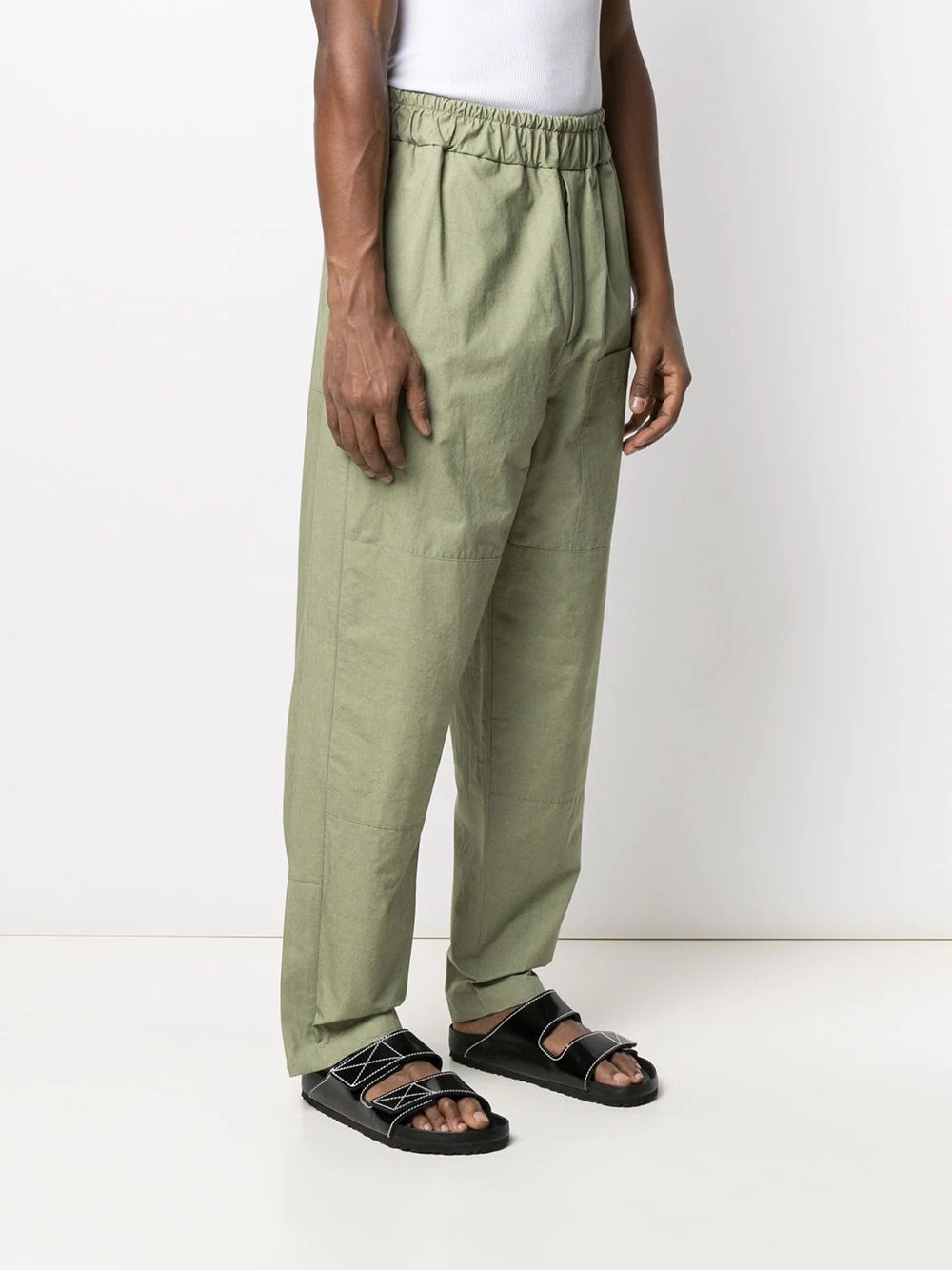 elasticated cotton trousers - 3