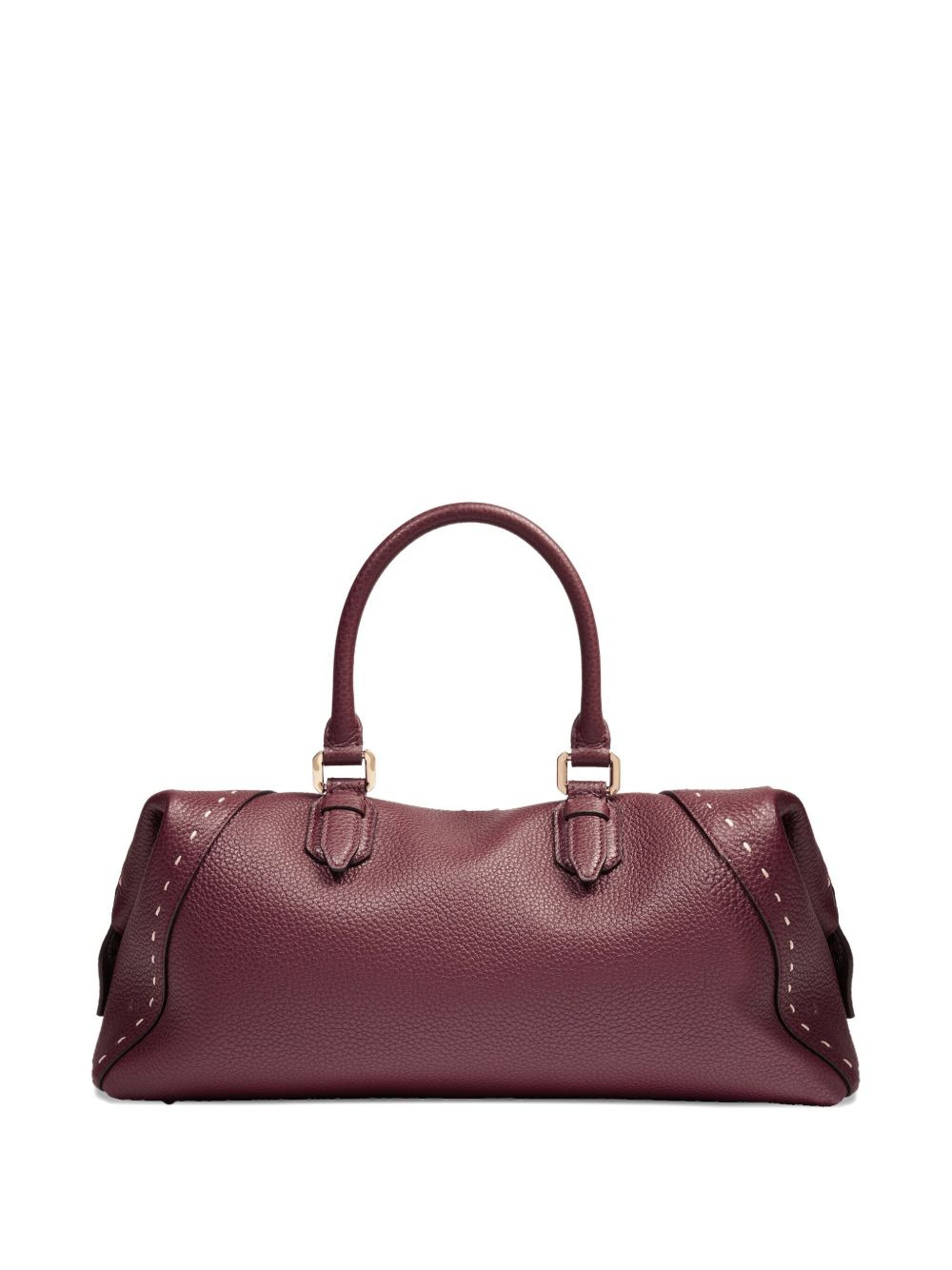 medium Boston leather tote bag - 2
