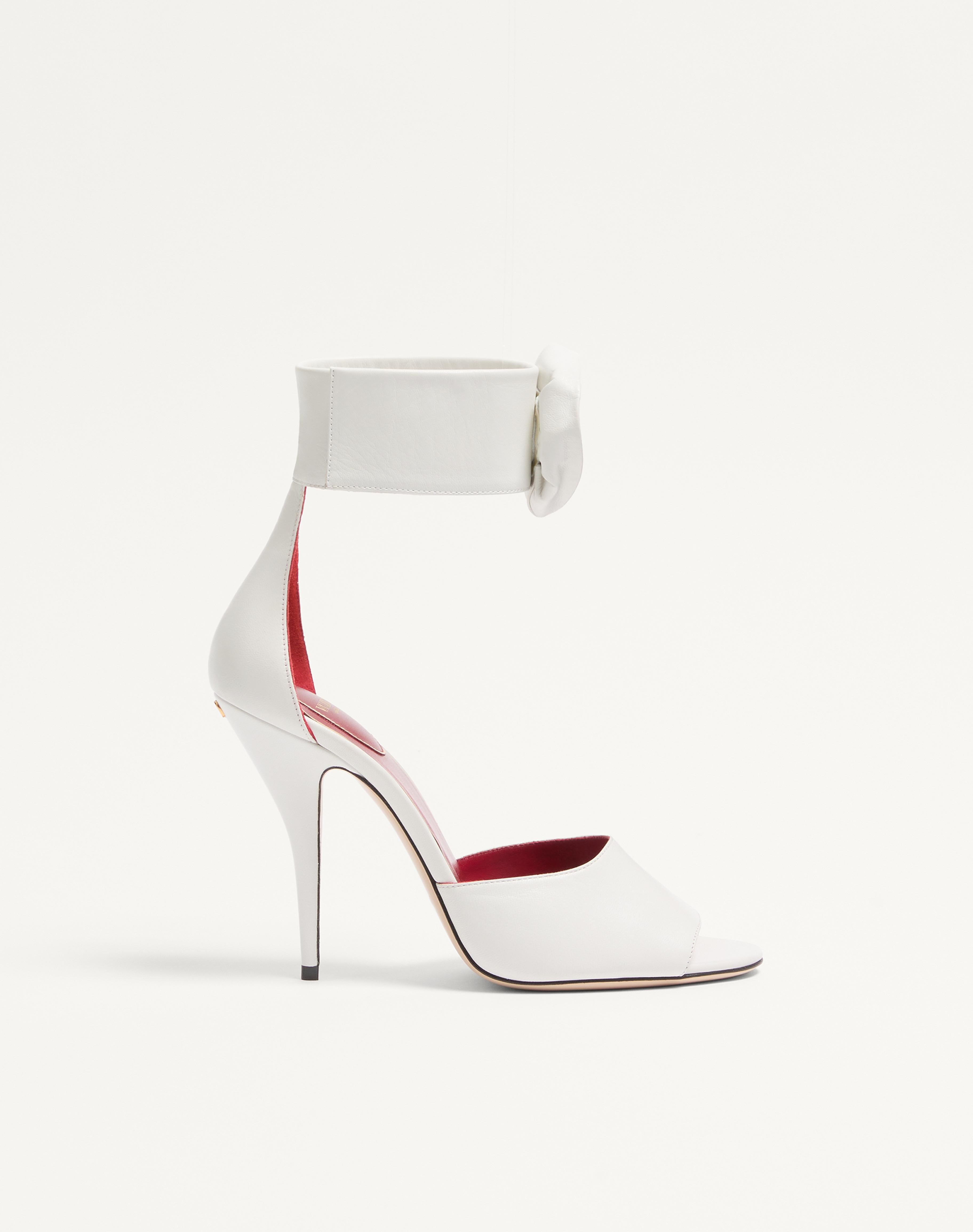 DRIP ROSE KIDSKIN SANDAL WITH CRYSTALS 105MM - 1