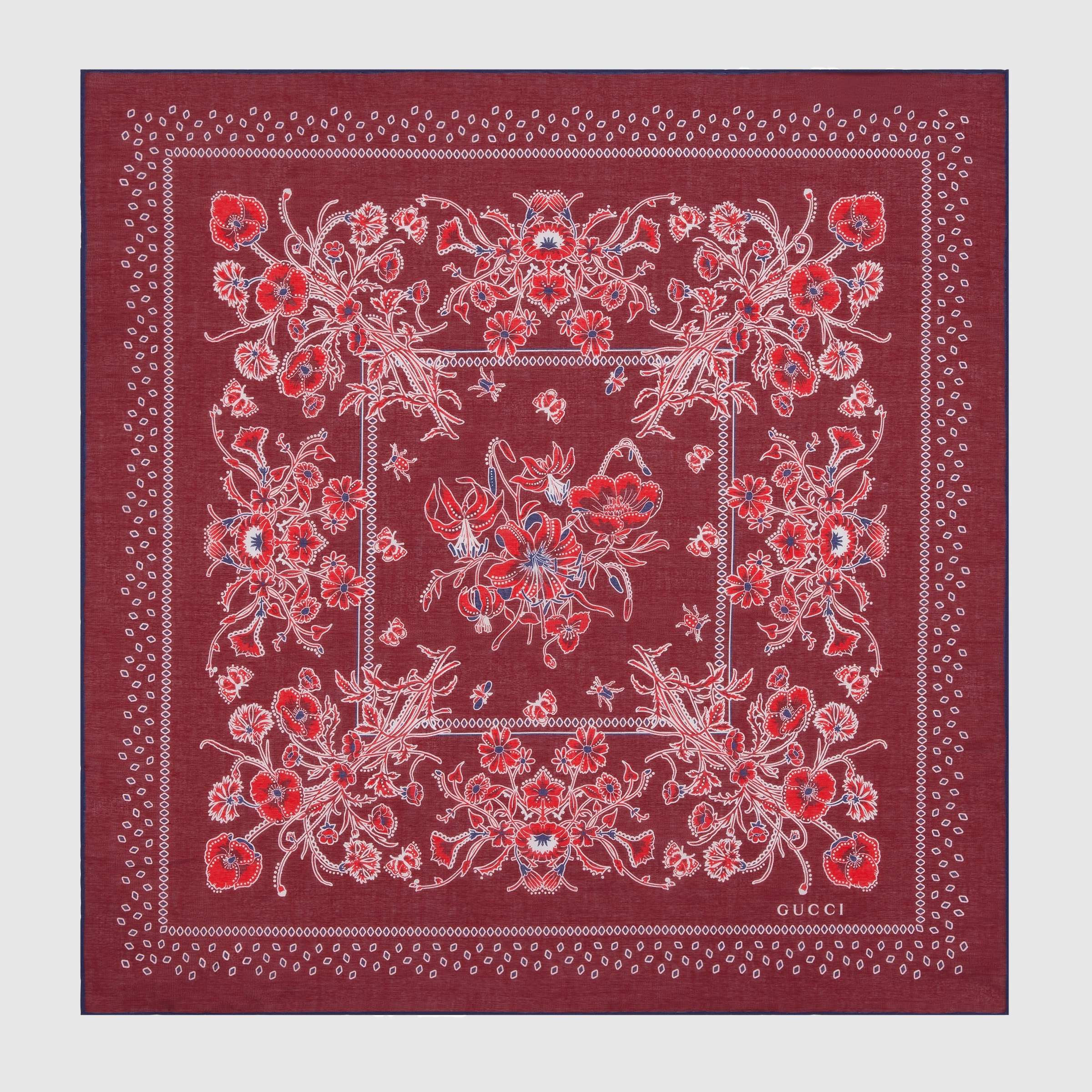 Printed cotton pocket square - 1