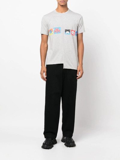 Comme des Garçons SHIRT asymmetric graphic-print T-shirt outlook