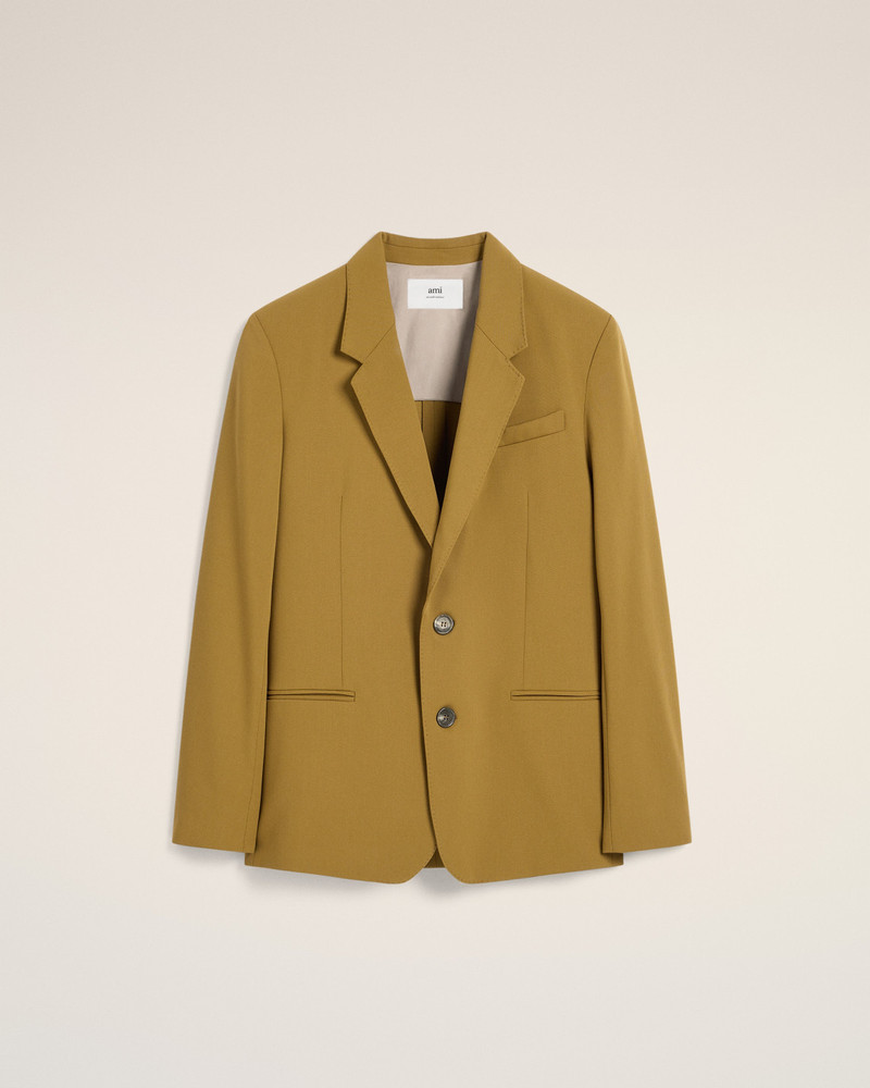 MUSTARD WOOL SEMI-LINED JACKET 1