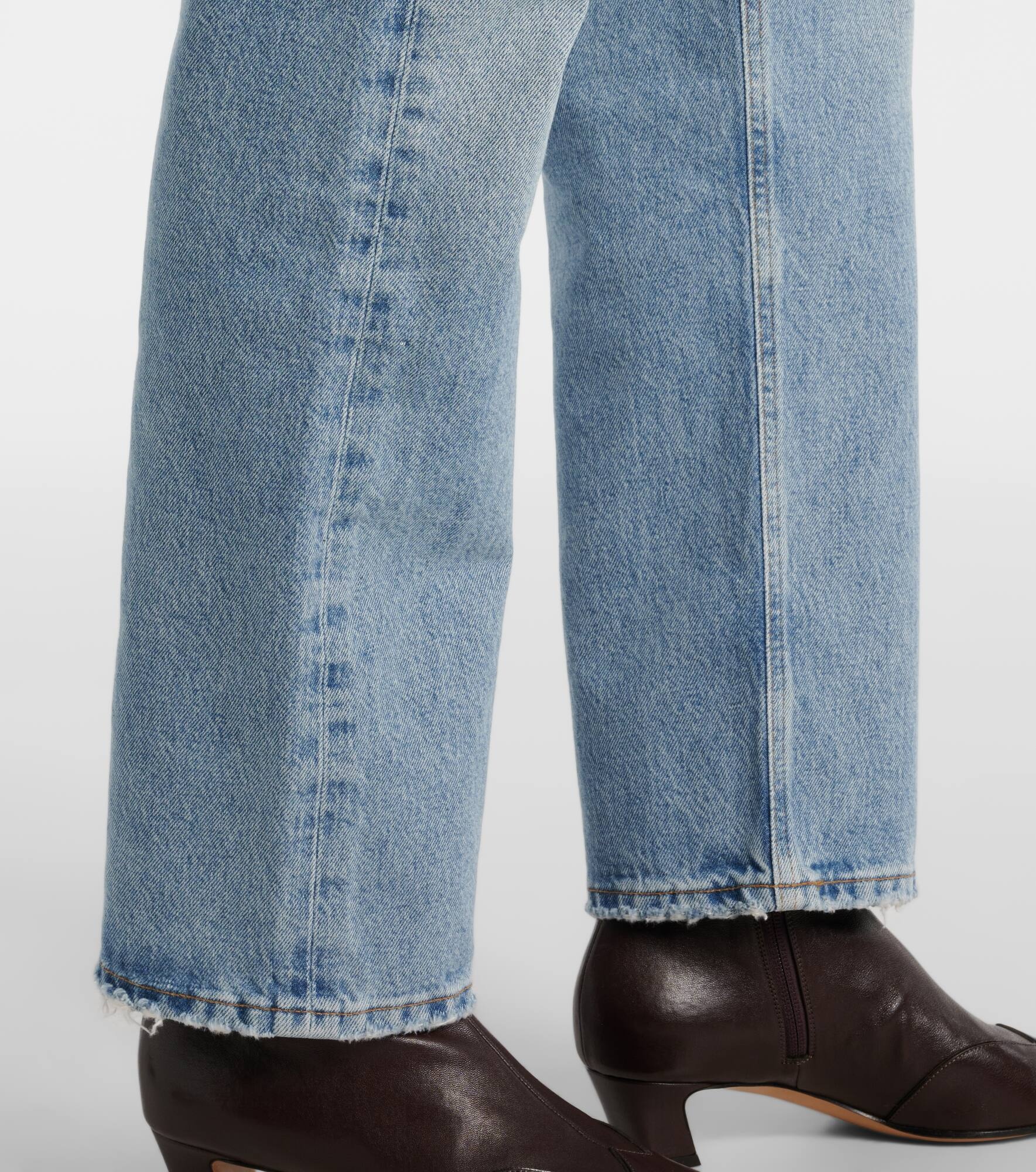 90's Pinch Waist high-rise straight jeans - 5