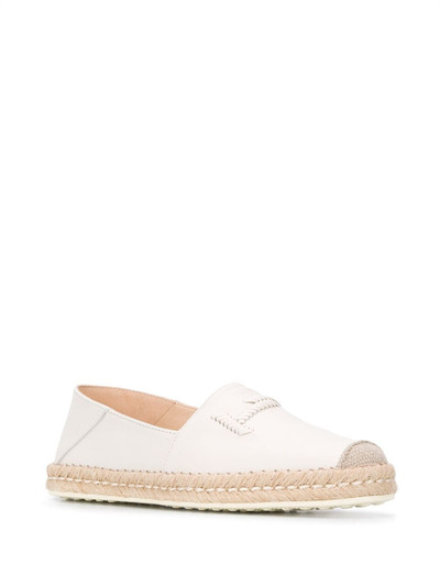 Tod's stitched logo espadrilles outlook