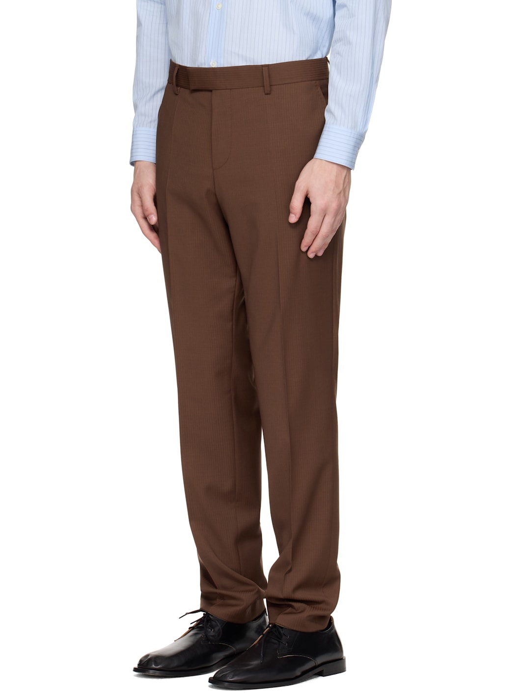 Brown Single-Breasted Suit - 4